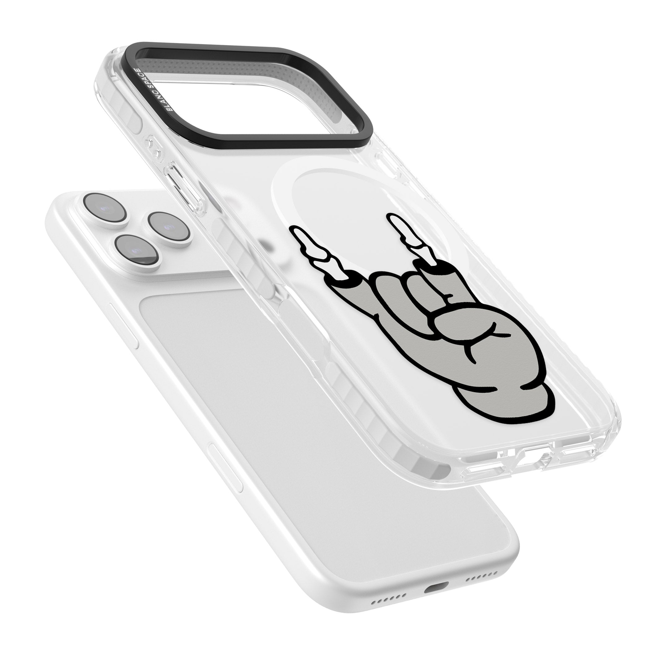 Rock 'Til You Drop iPhone 17 Pro Impact Pro Clear Phone Case Colours