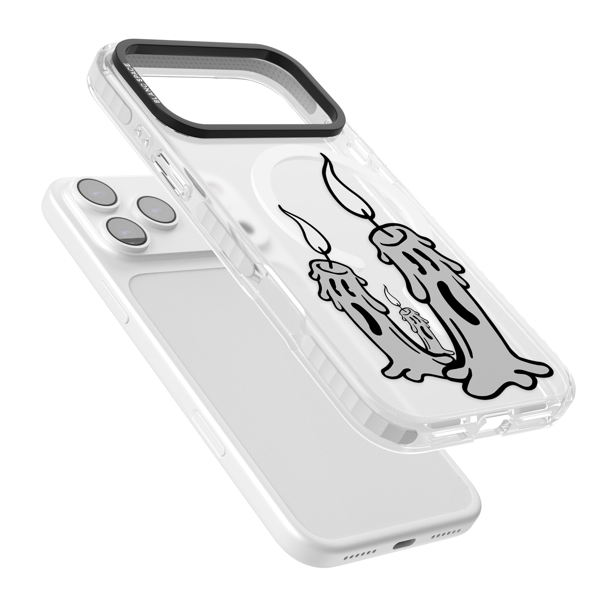 Candle Lit iPhone 17 Pro Impact Pro Clear Phone Case Colours