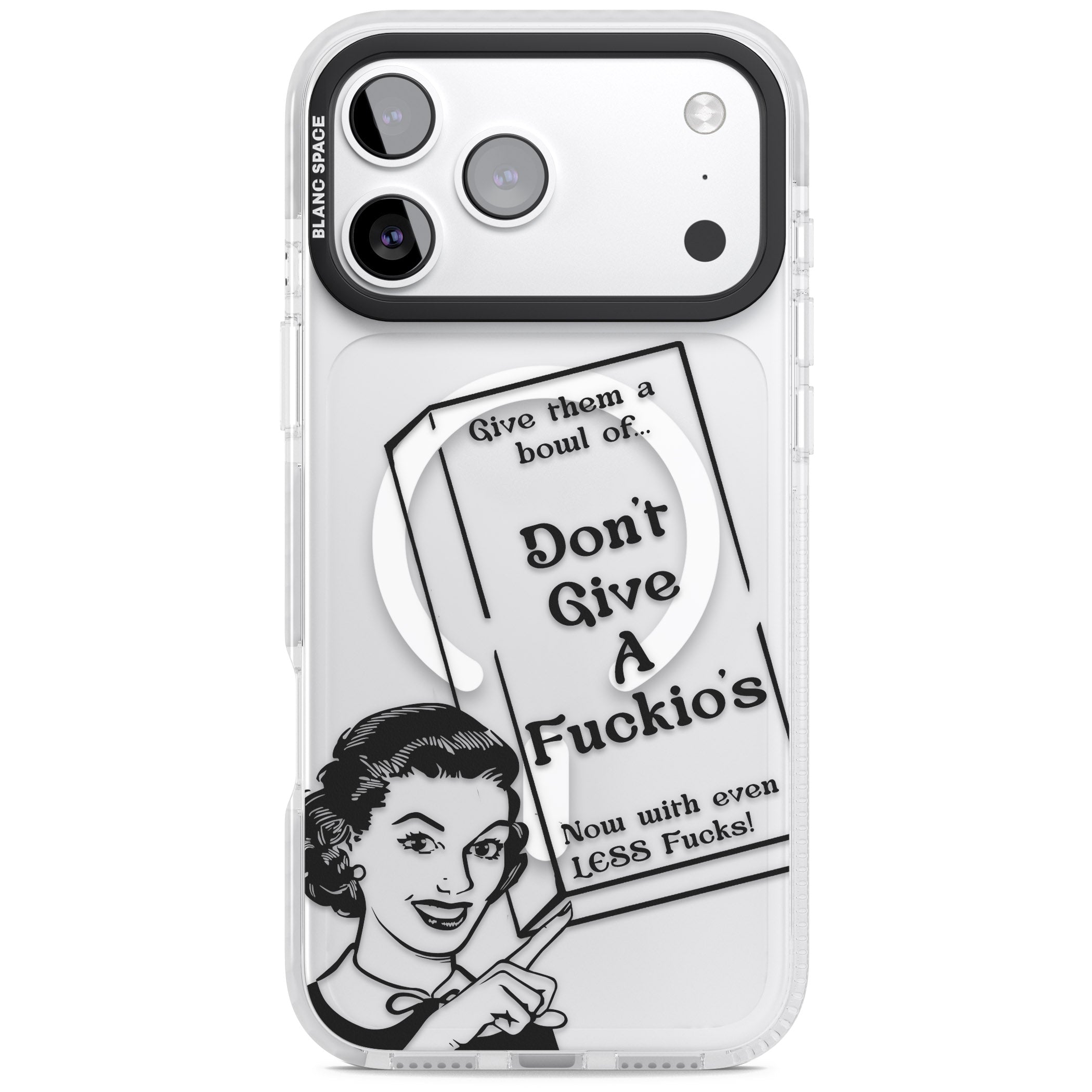 Dont Give A F Ckios Cereal iPhone 17 Pro Impact Pro Clear Phone Case