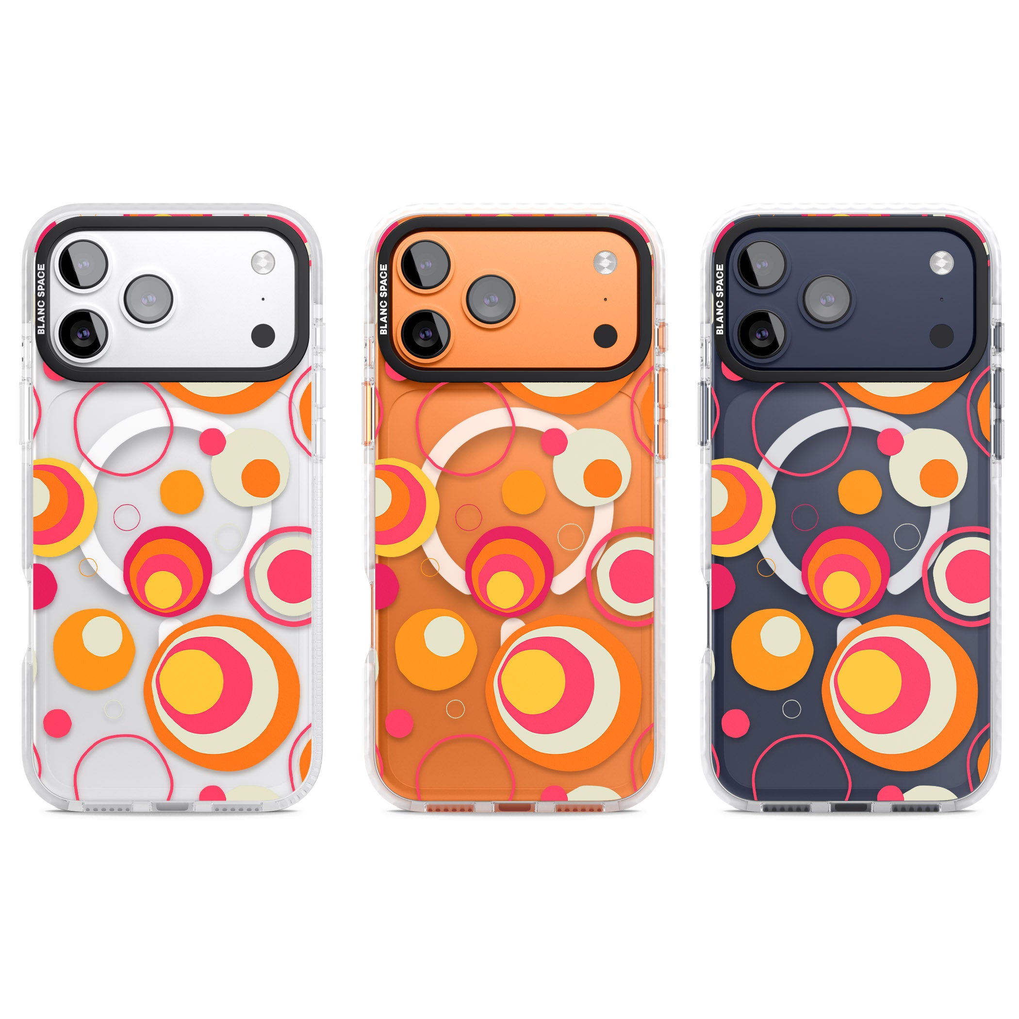 Mid Century Party Pattern iPhone 17 Pro Impact Pro Clear Phone Case APT Impact Protection