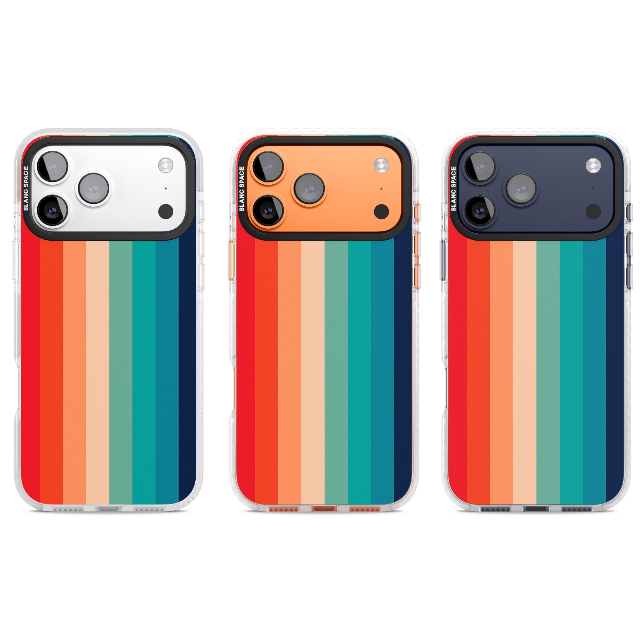 Retro 70'S Colour Palette iPhone 17 Pro Impact Pro Clear Phone Case APT Impact Protection