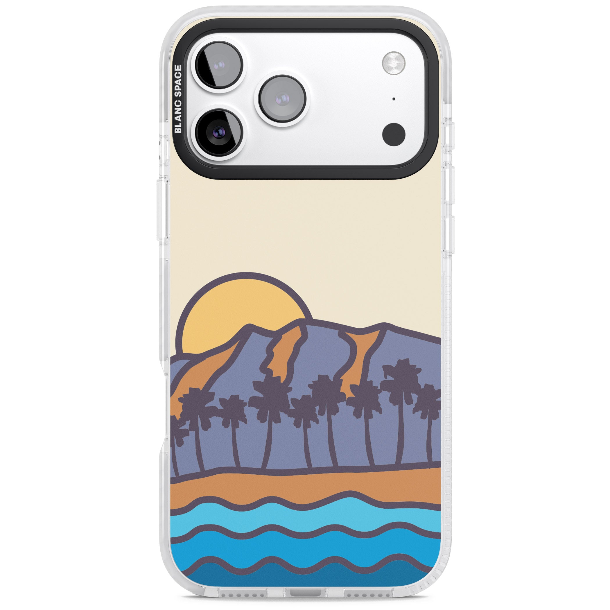 South Sunset iPhone 17 Pro Impact Pro Clear Phone Case