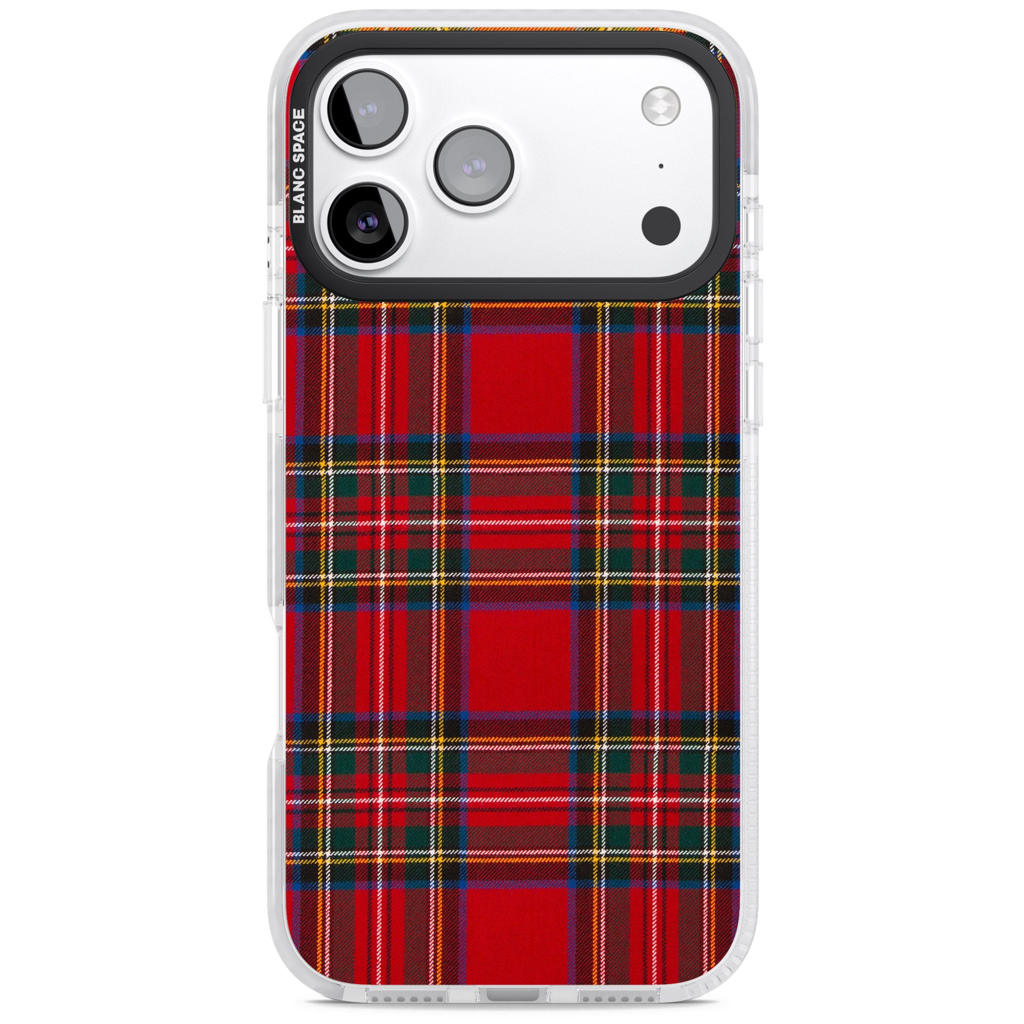 Royal Stewart Tartan iPhone 17 Pro Impact Pro Clear Phone Case