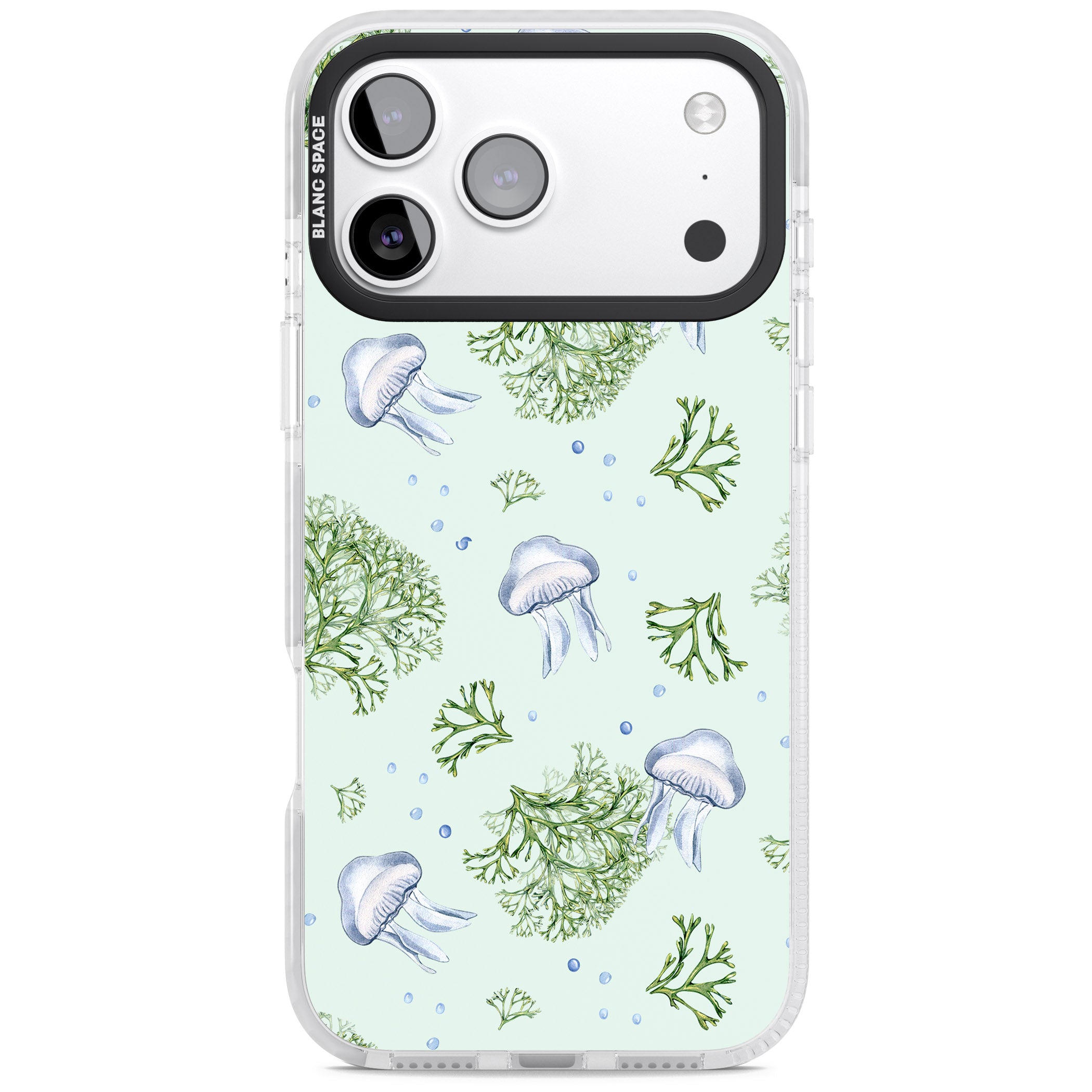 Jellyfish & Seaweed iPhone 17 Pro Impact Pro Clear Phone Case