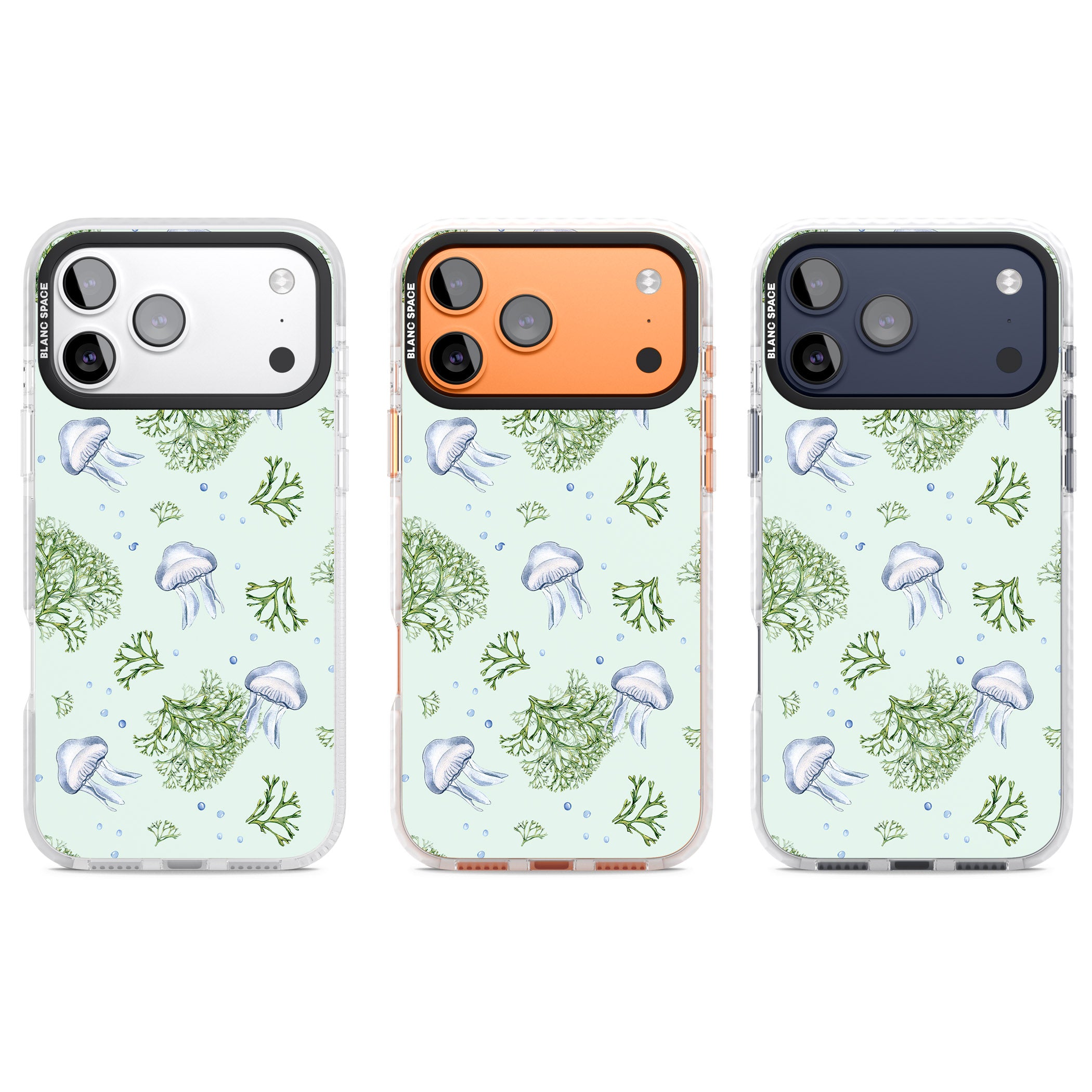 Jellyfish & Seaweed iPhone 17 Pro Impact Pro Clear Phone Case APT Impact Protection