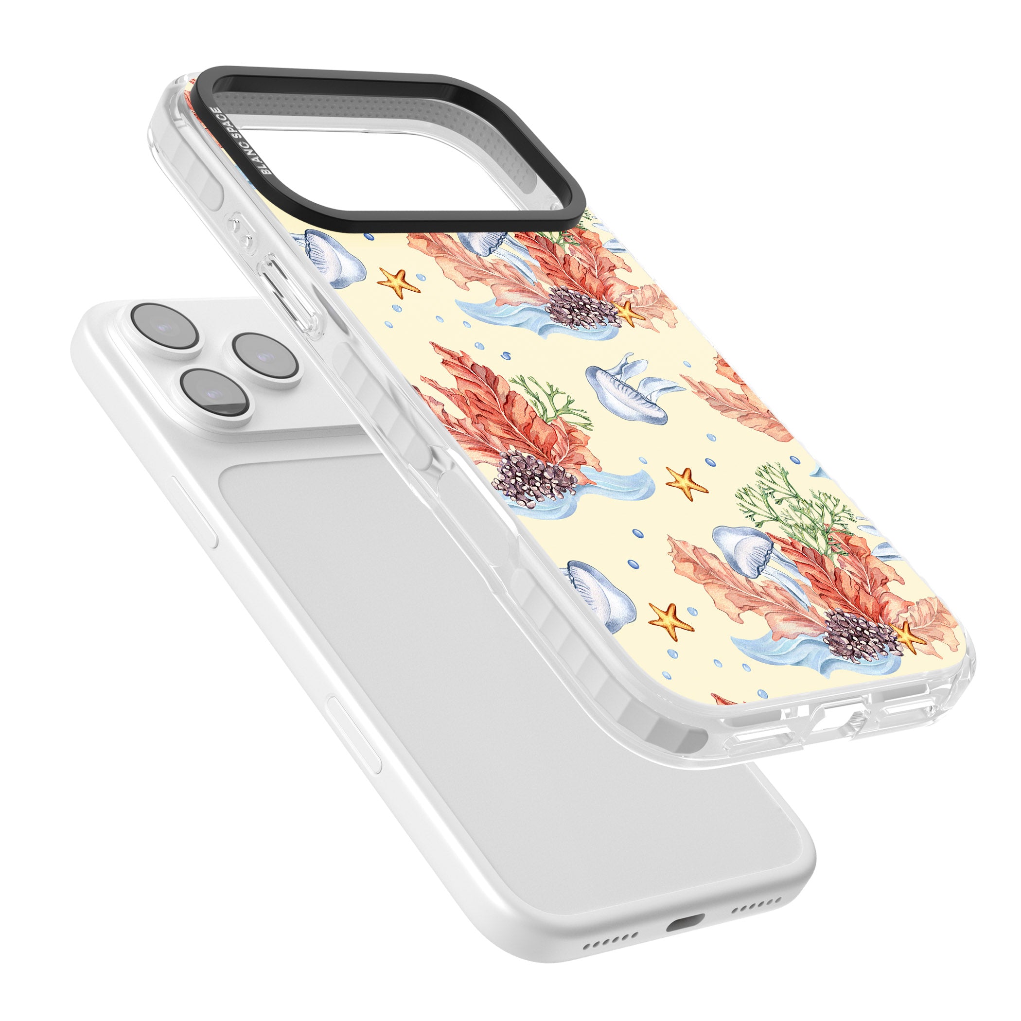 Coral Reef iPhone 17 Pro Impact Pro Clear Phone Case Colours