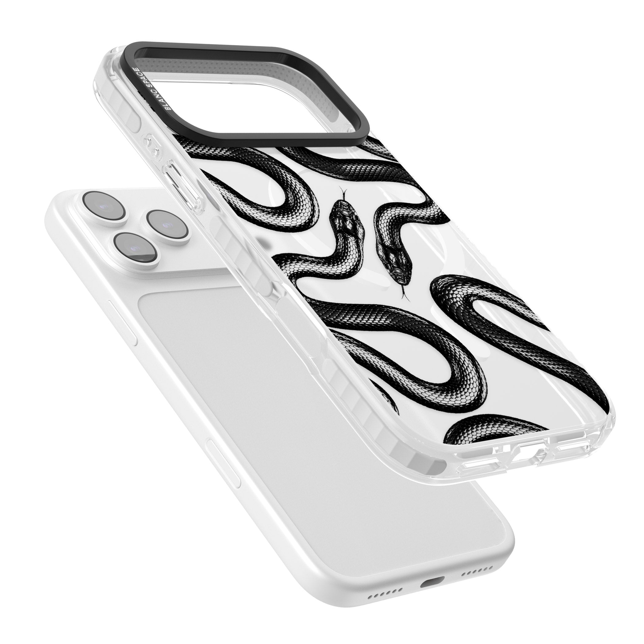 Black Kingsnake iPhone 17 Pro Impact Pro Clear Phone Case Colours