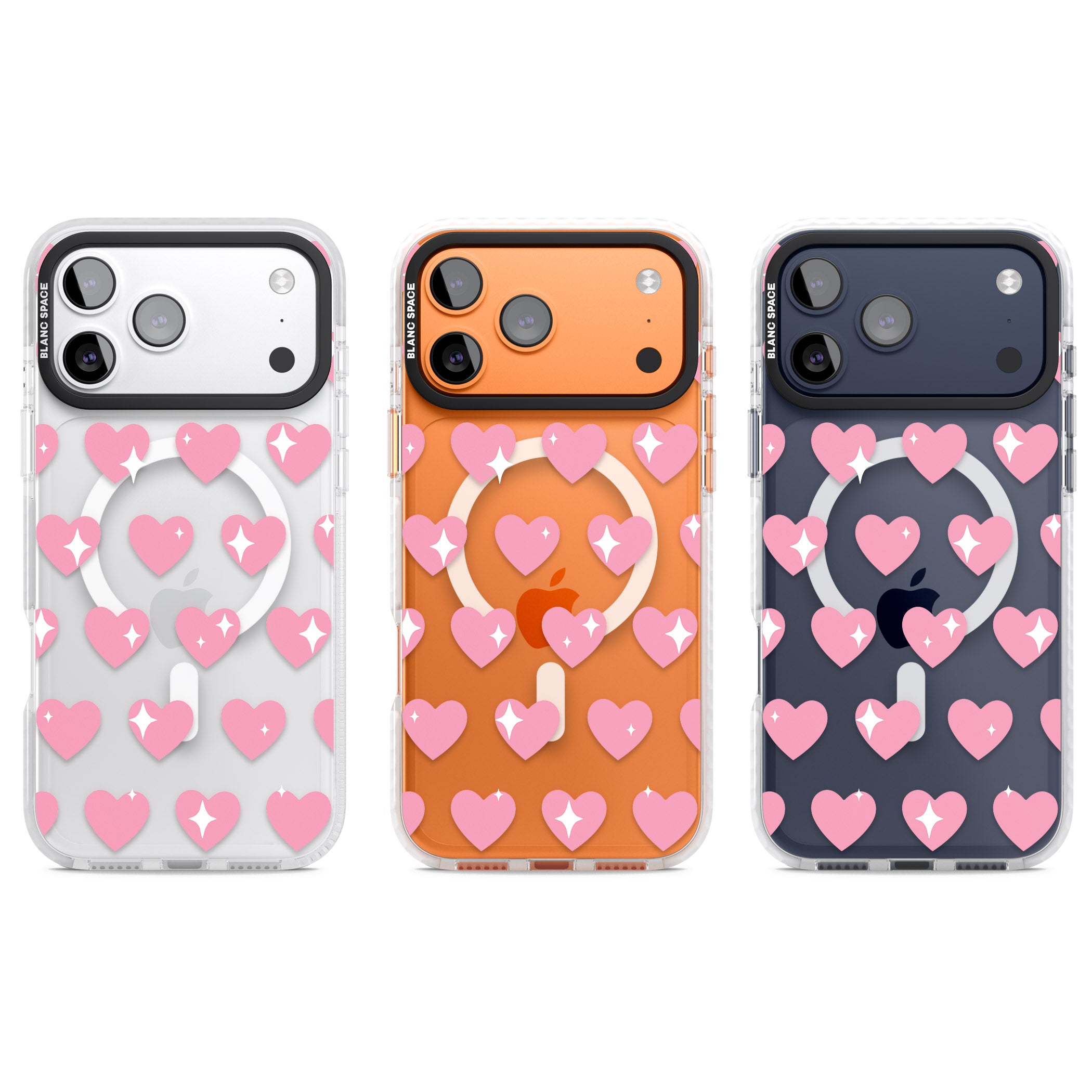 Sweet Hearts iPhone 17 Pro Impact Pro Clear Phone Case APT Impact Protection
