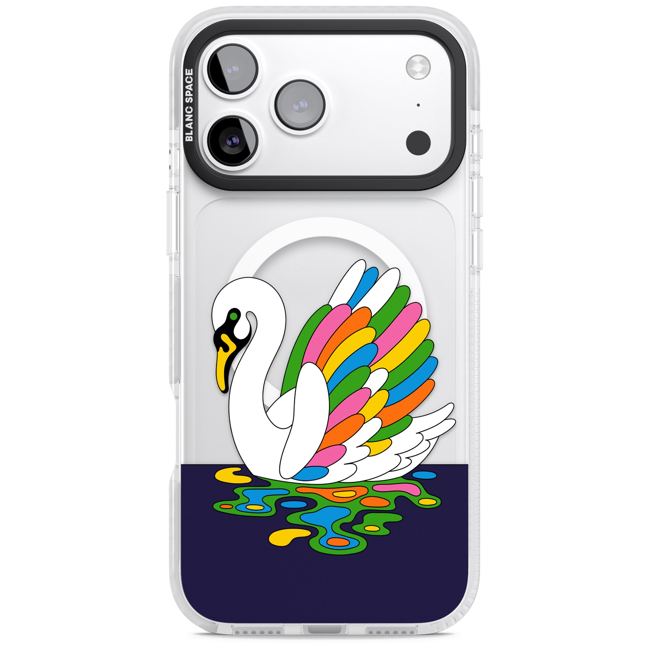Serene Swan iPhone 17 Pro Impact Pro Clear Phone Case