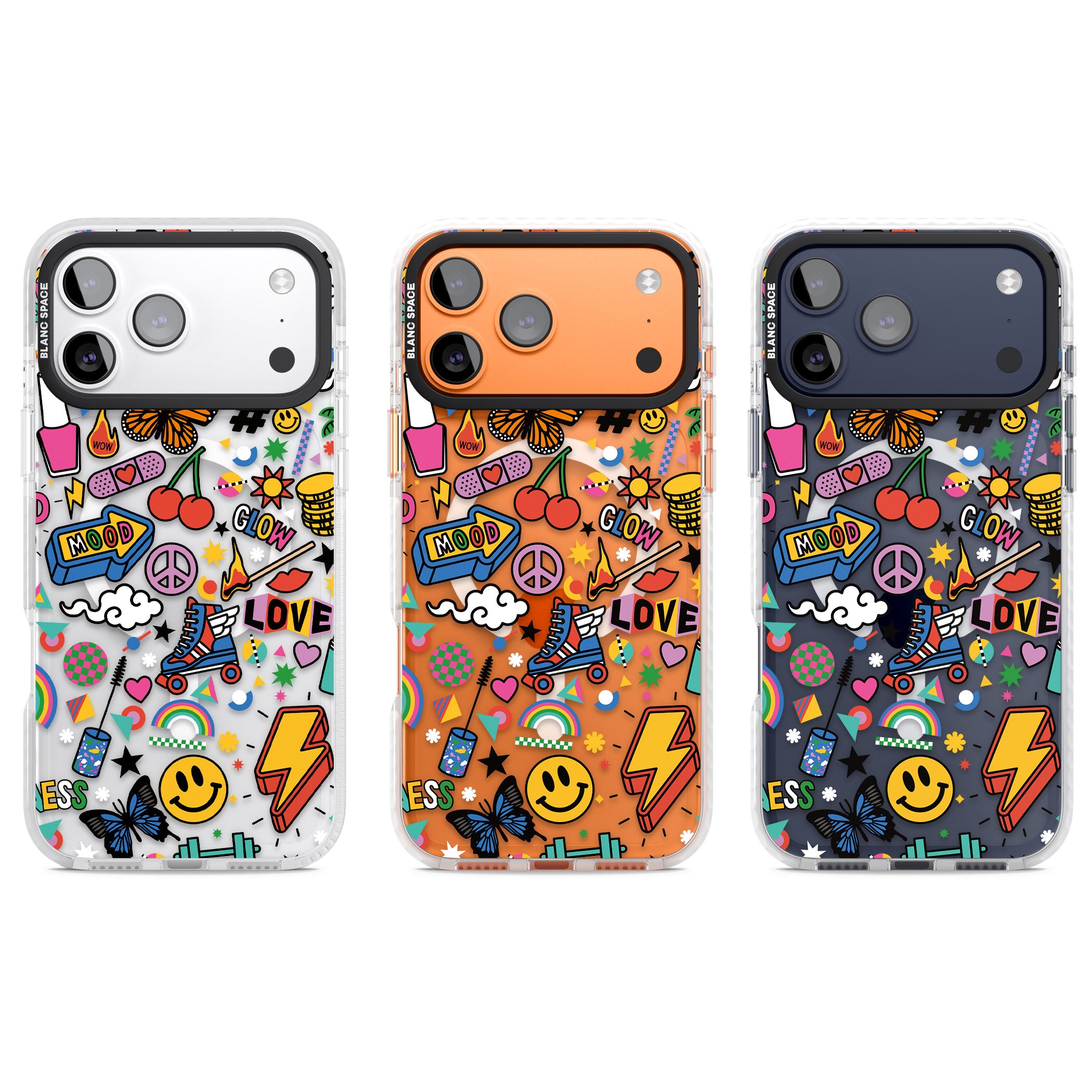 Electric Love iPhone 17 Pro Impact Pro Clear Phone Case APT Impact Protection