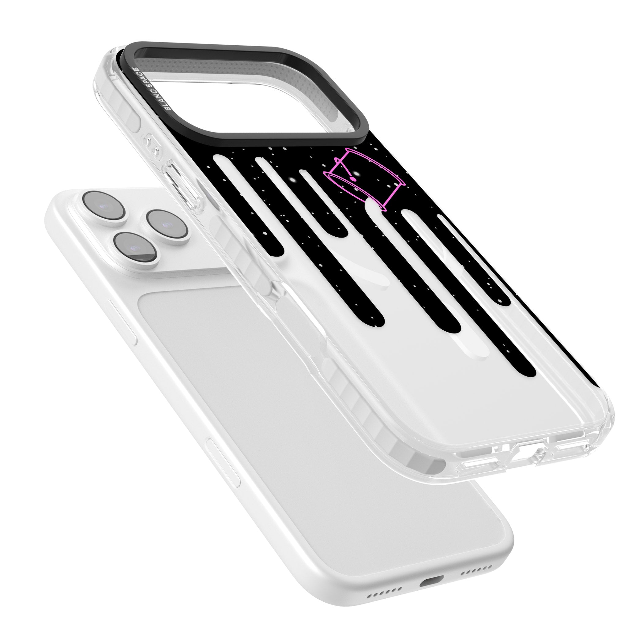 Cosmic Drip iPhone 17 Pro Impact Pro Clear Phone Case Colours