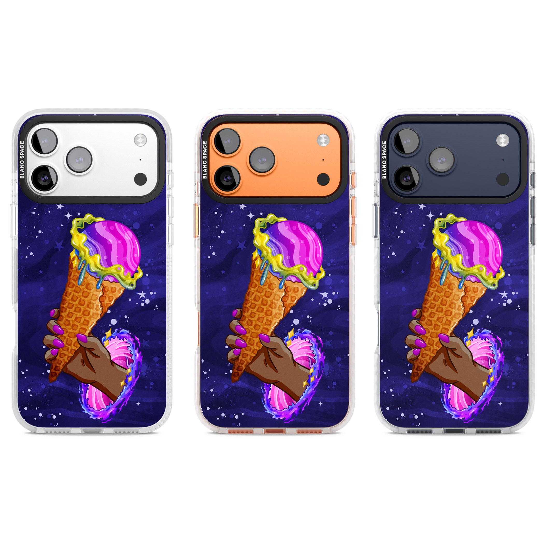 Interdimensional Ice Cream iPhone 17 Pro Impact Pro Clear Phone Case APT Impact Protection