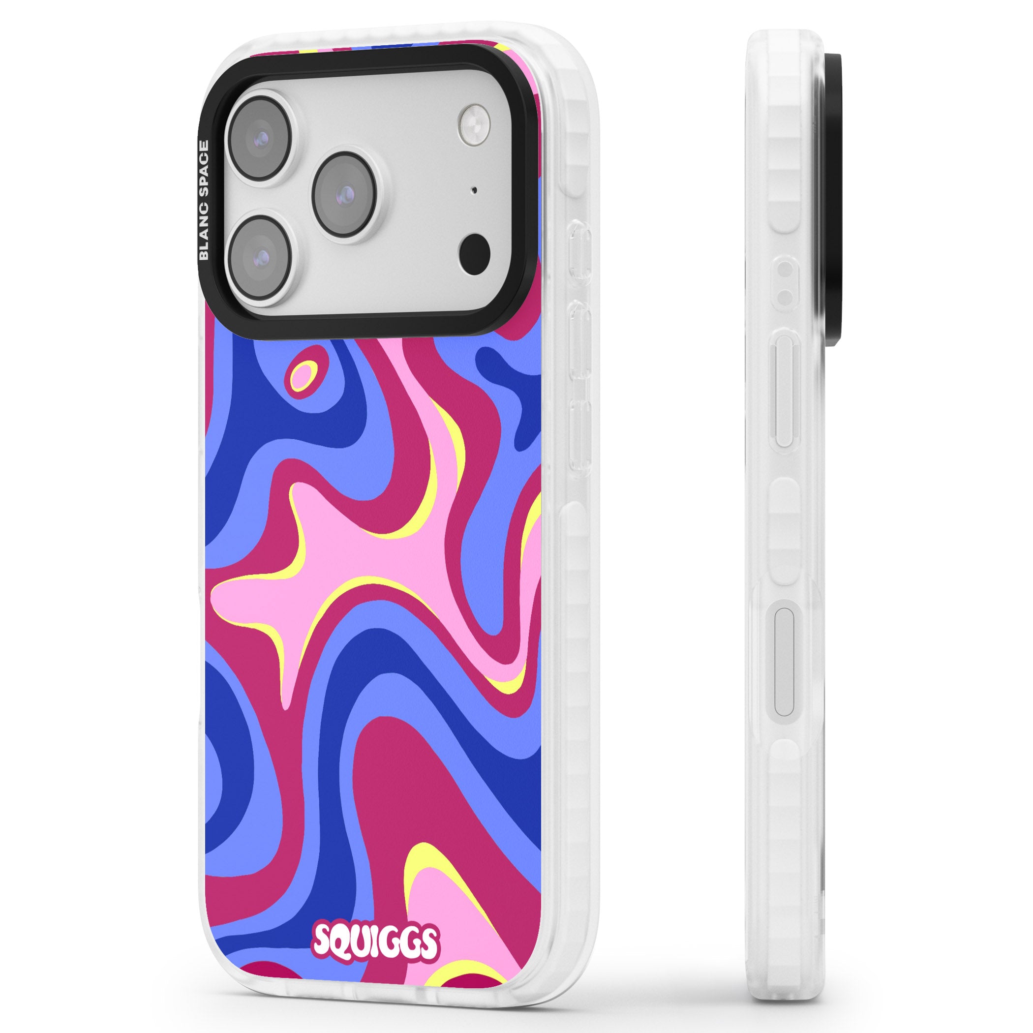 Blue Lava iPhone 17 Pro Impact Pro Clear Phone Case Side Profile