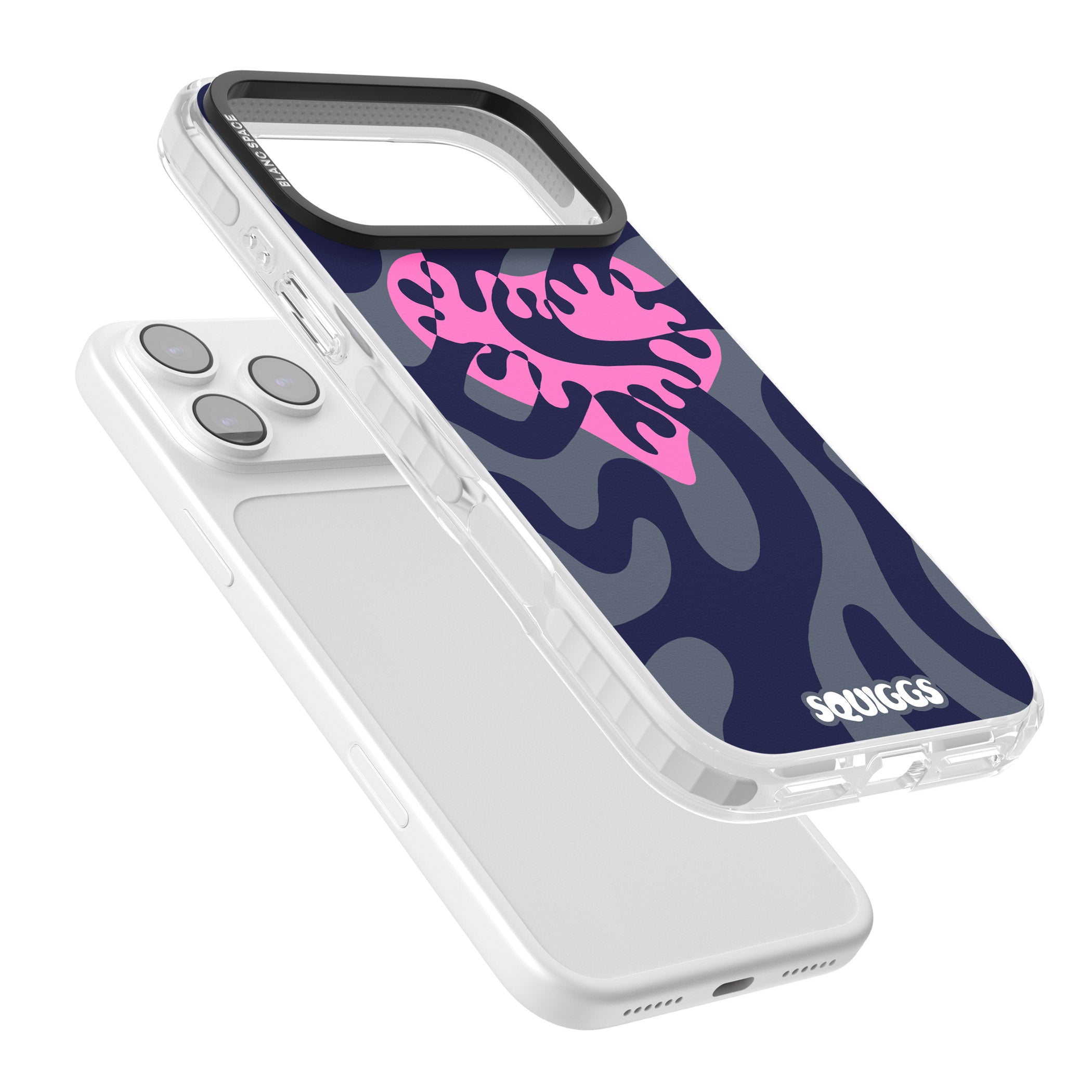 Abstract Heart iPhone 17 Pro Impact Pro Clear Phone Case Colours