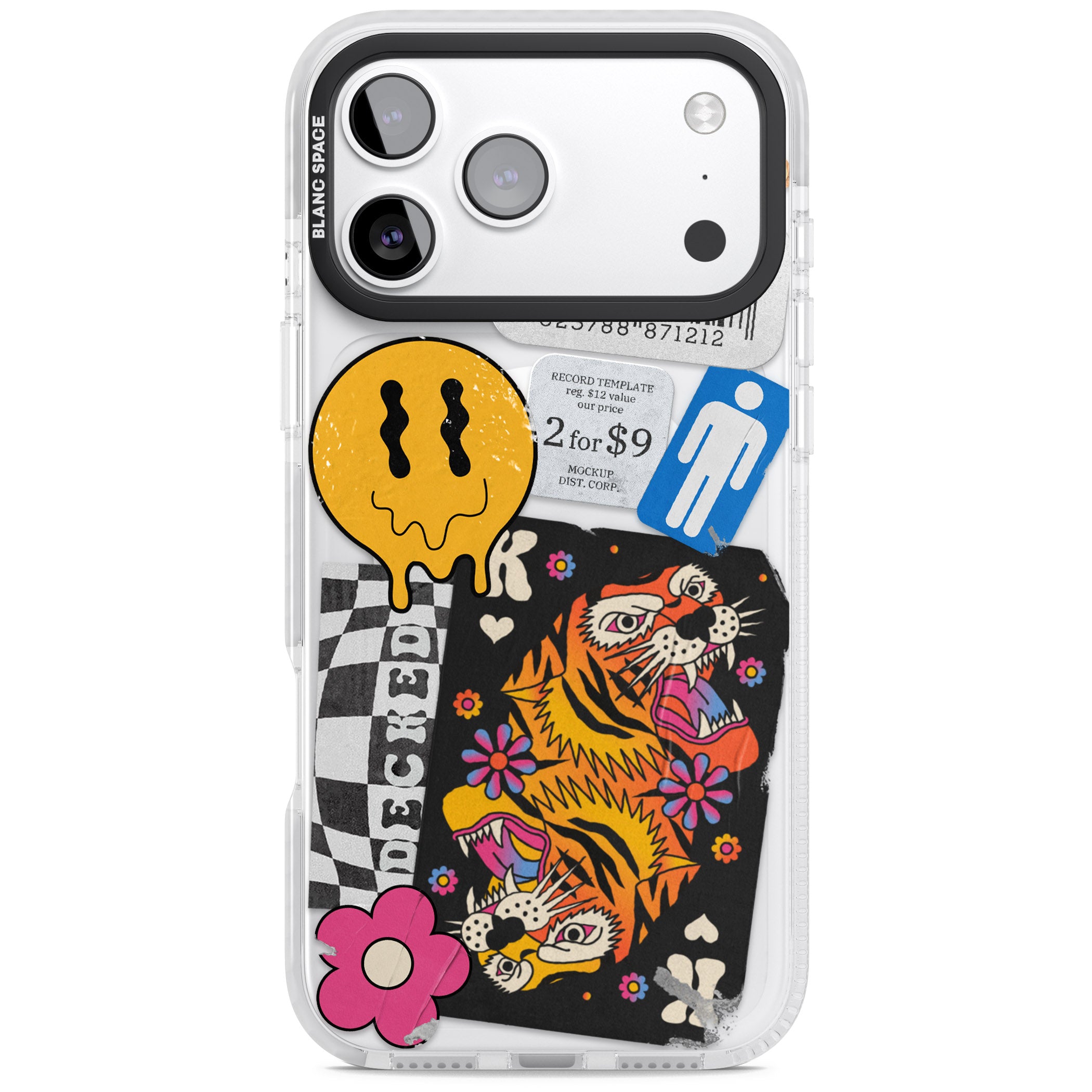 Electric Vibes iPhone 17 Pro Impact Pro Clear Phone Case