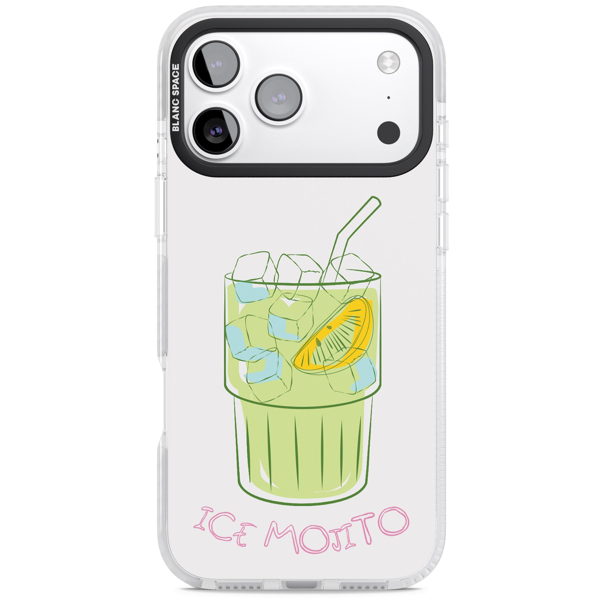 Ice Mojito iPhone 17 Pro Impact Pro Clear Phone Case