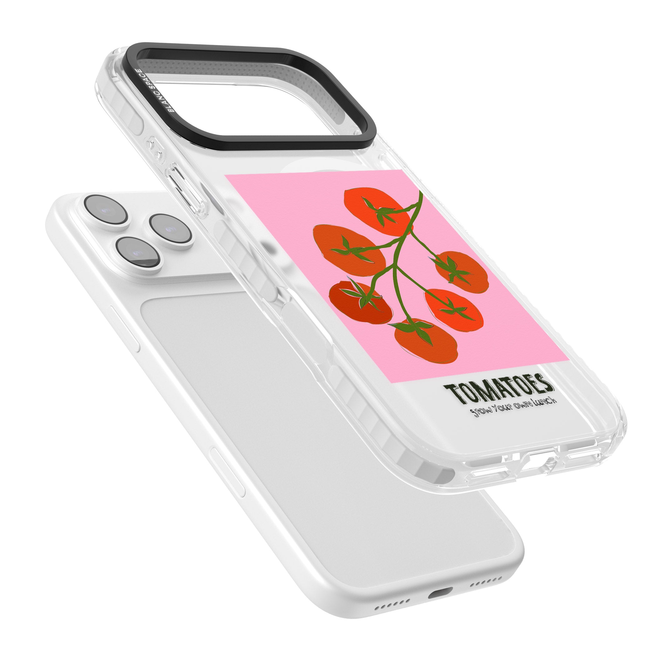 Own Tomatoes iPhone 17 Pro Impact Pro Clear Phone Case Colours