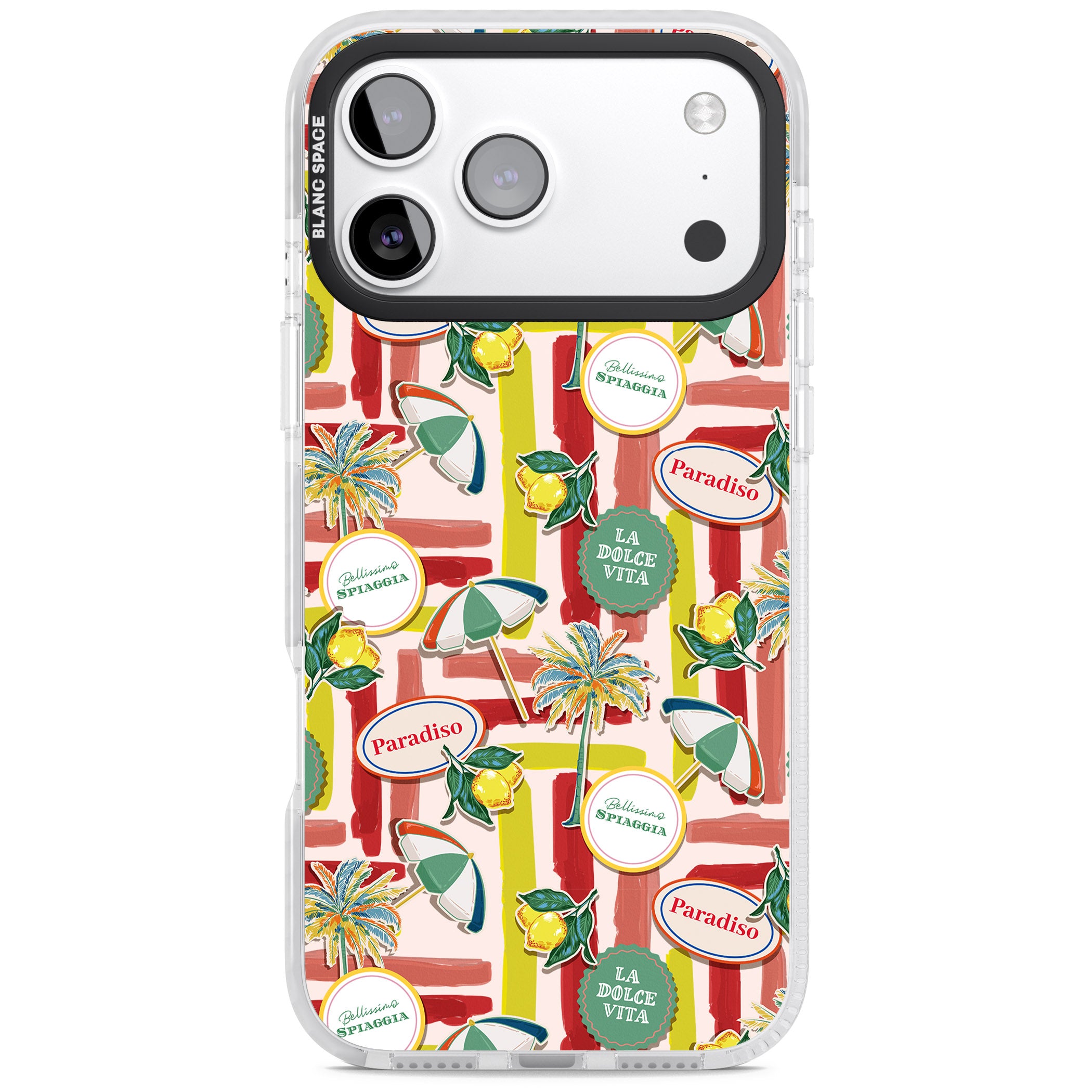 Paradiso Vibes iPhone 17 Pro Impact Pro Clear Phone Case