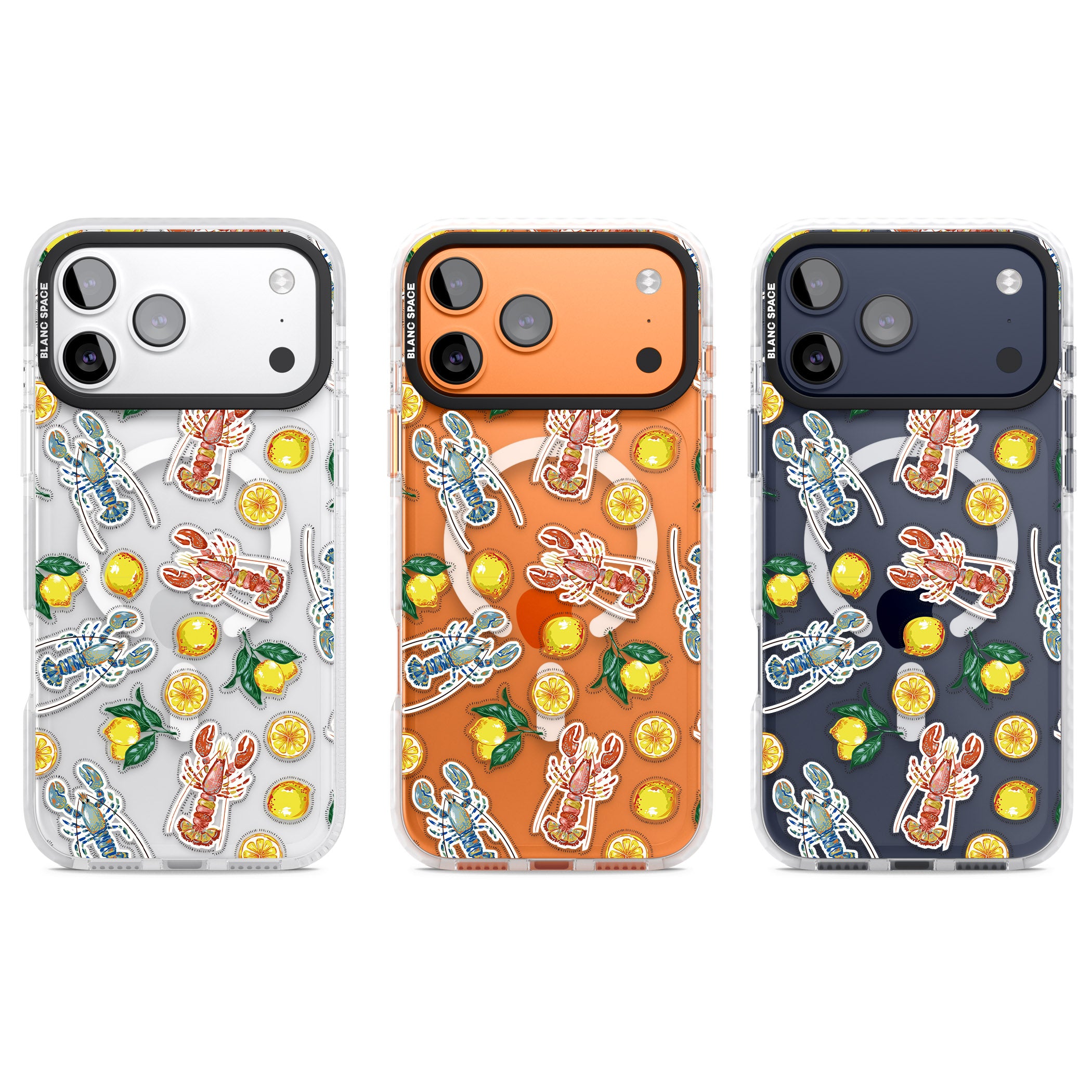 Lemons & Lobsters iPhone 17 Pro Impact Pro Clear Phone Case APT Impact Protection