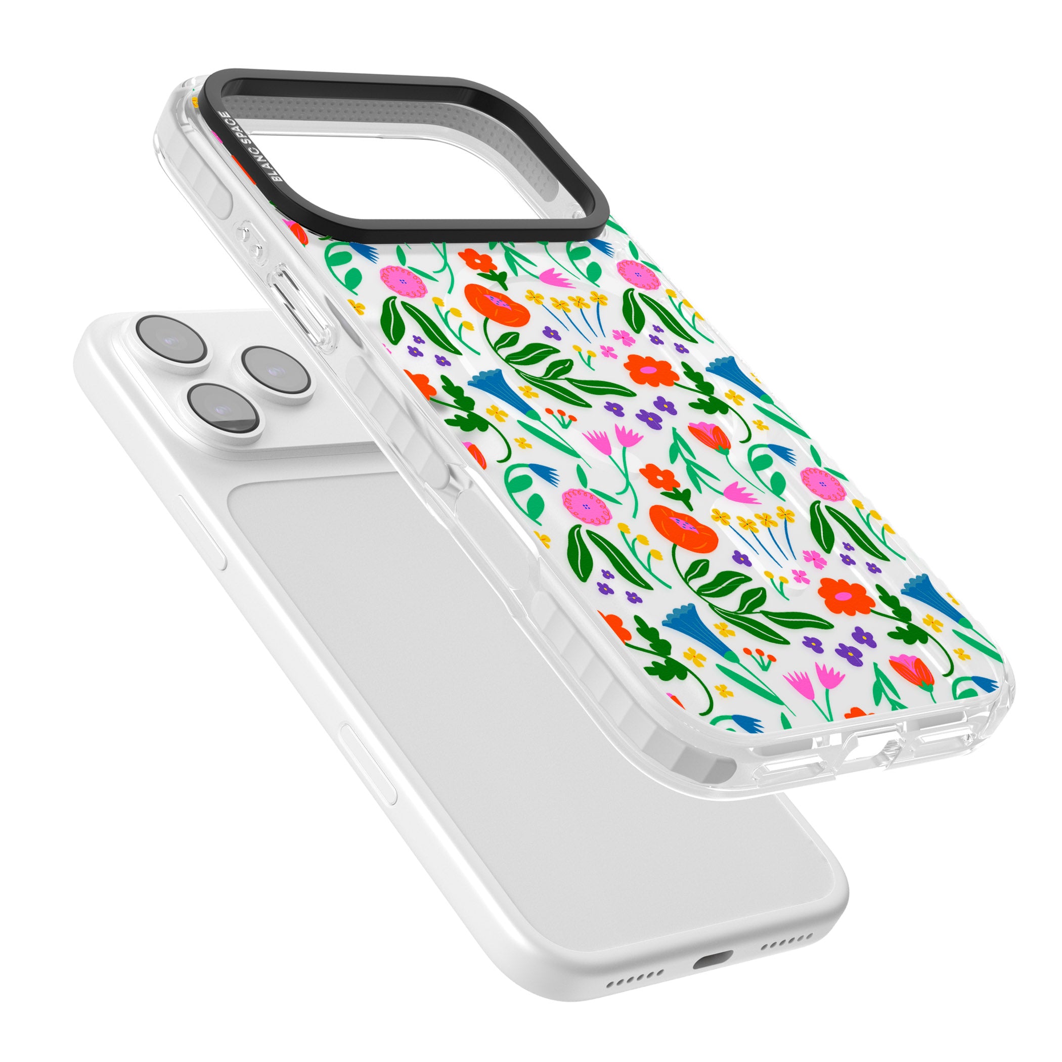 Summer Floral Fiesta iPhone 17 Pro Impact Pro Clear Phone Case Colours