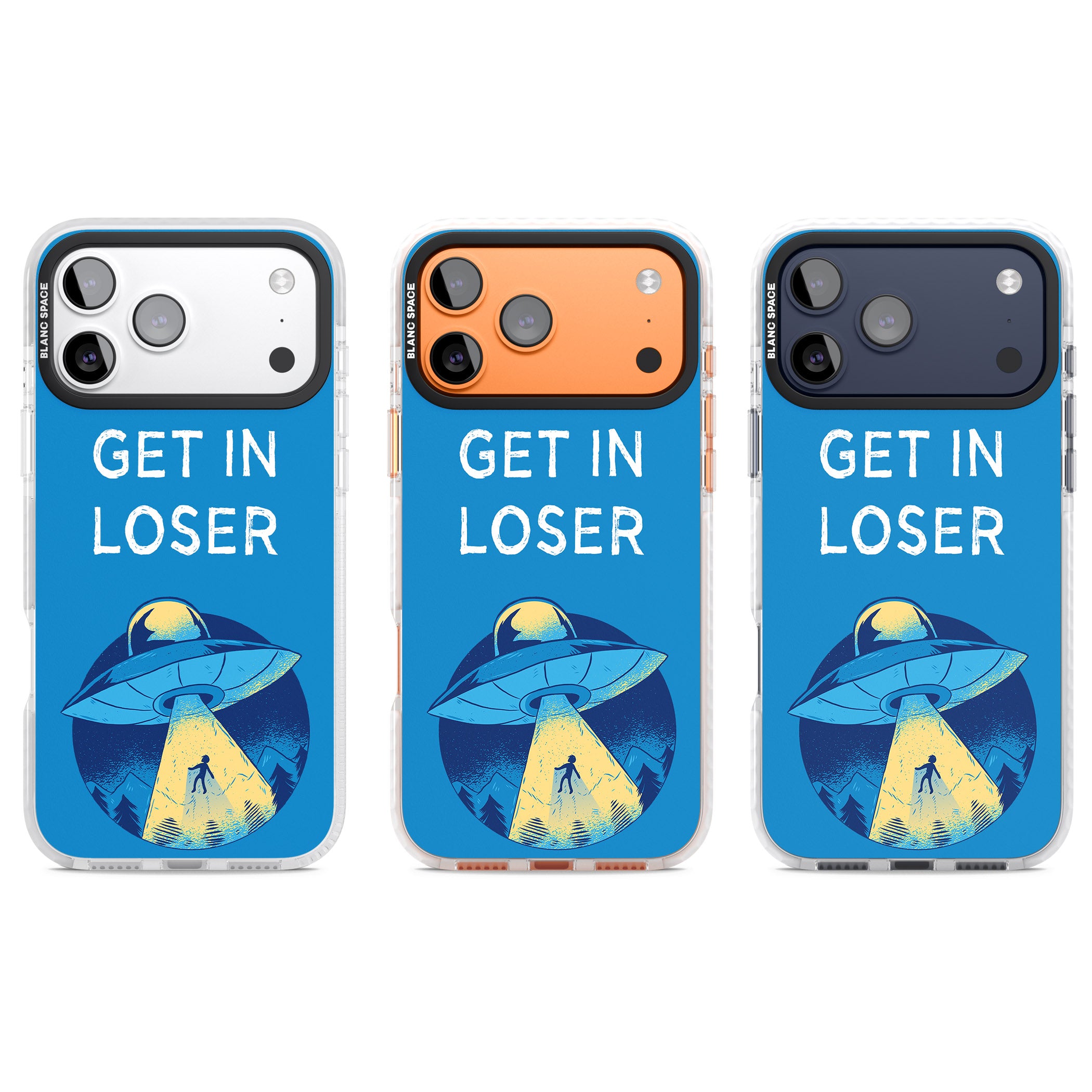 Get In Loser Ufo iPhone 17 Pro Impact Pro Clear Phone Case APT Impact Protection