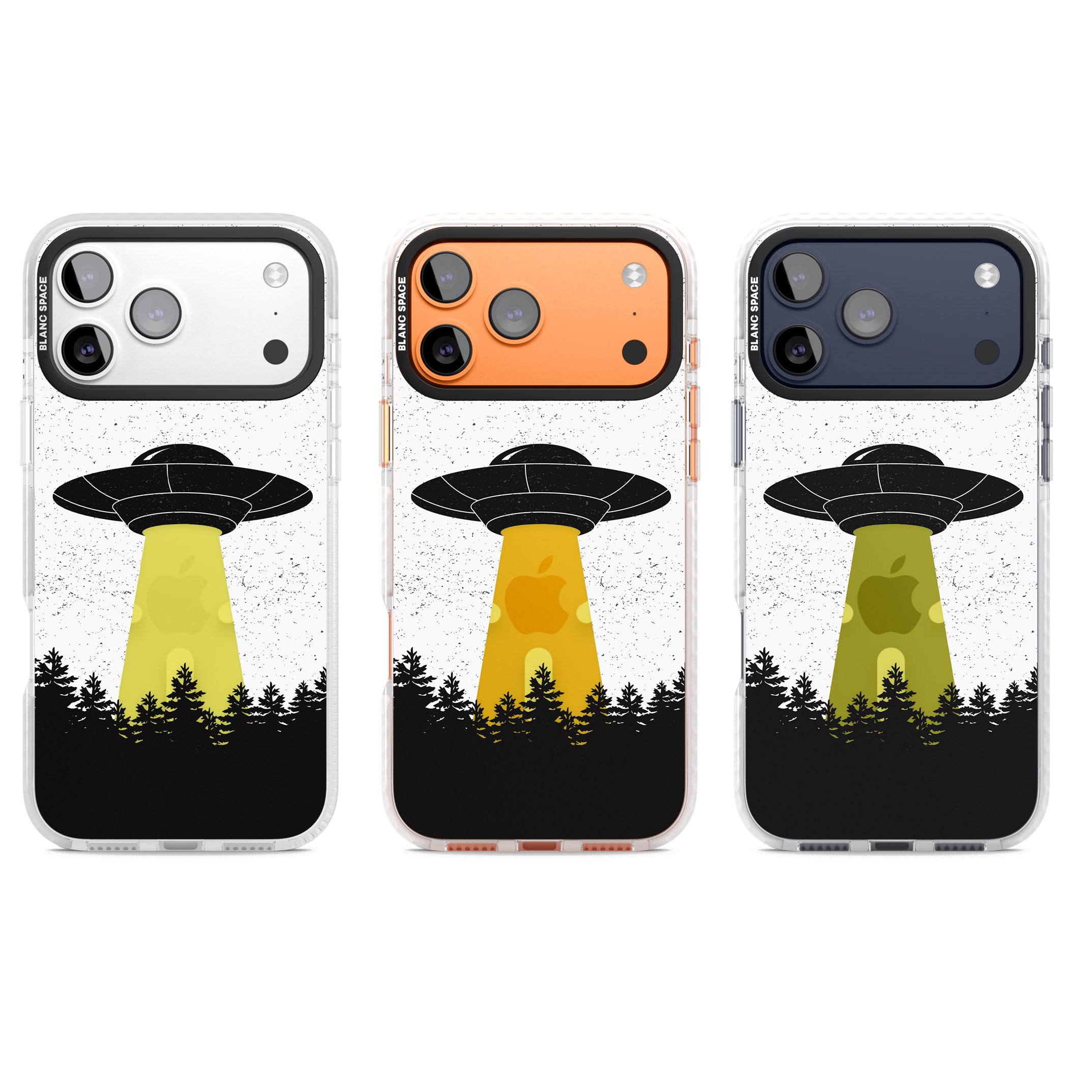 Alien Abduction iPhone 17 Pro Impact Pro Clear Phone Case APT Impact Protection