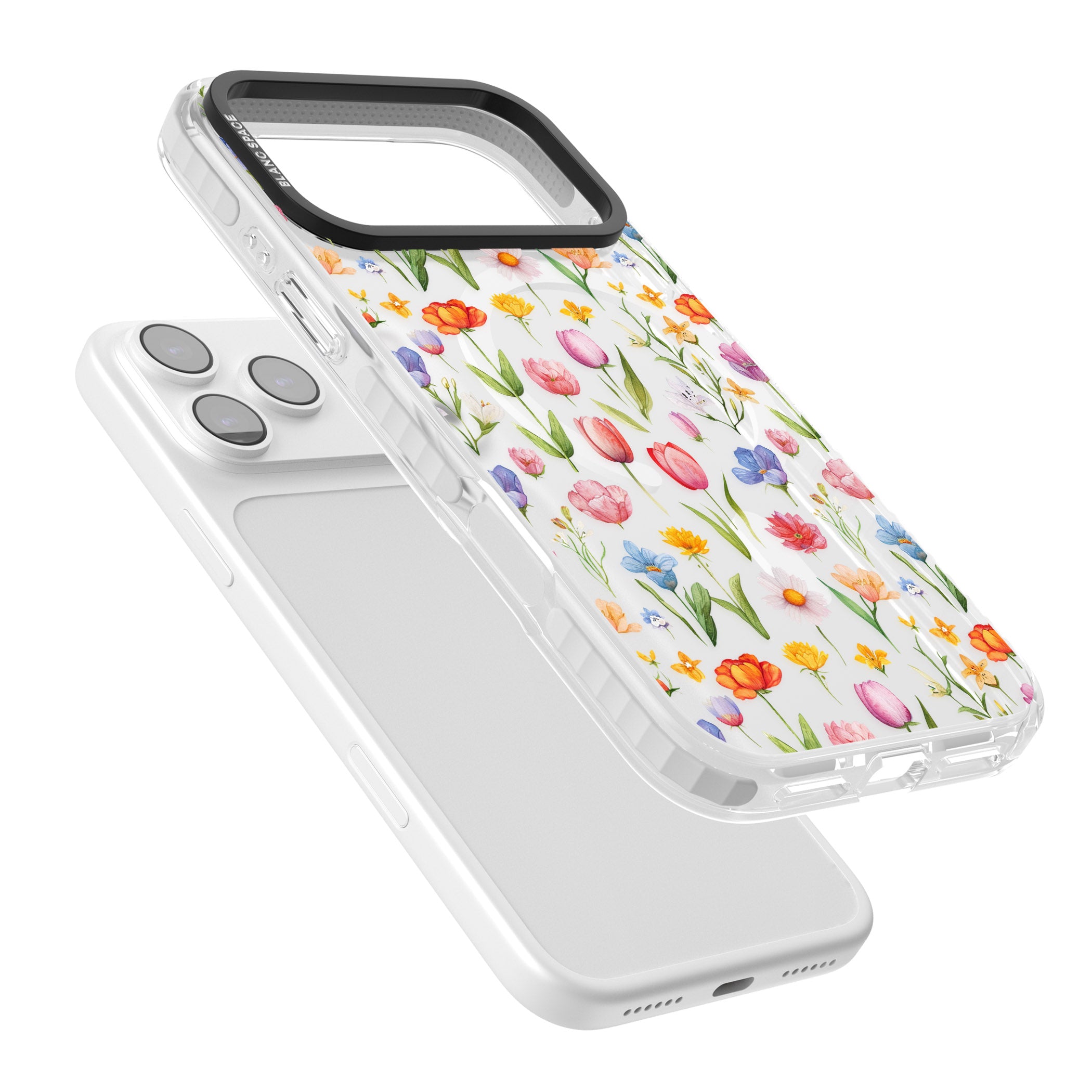 Small Flower Mix iPhone 17 Pro Impact Pro Clear Phone Case Colours
