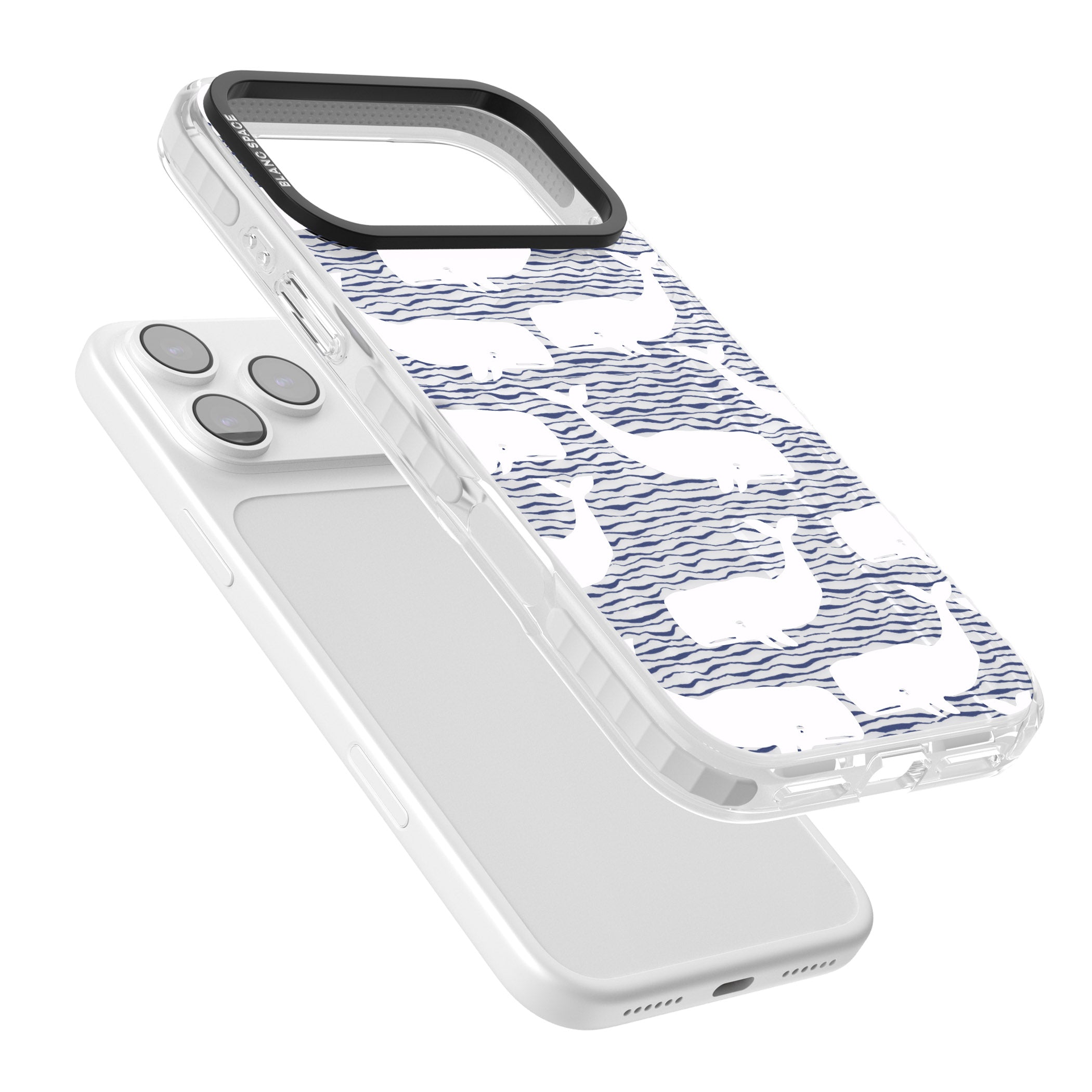 Whale Wave iPhone 17 Pro Impact Pro Clear Phone Case Colours