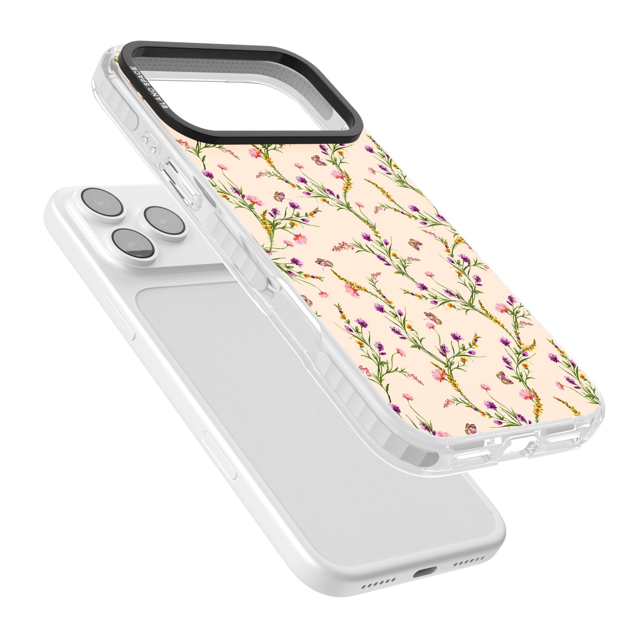Meadow Wildflowers iPhone 17 Pro Impact Pro Clear Phone Case Colours