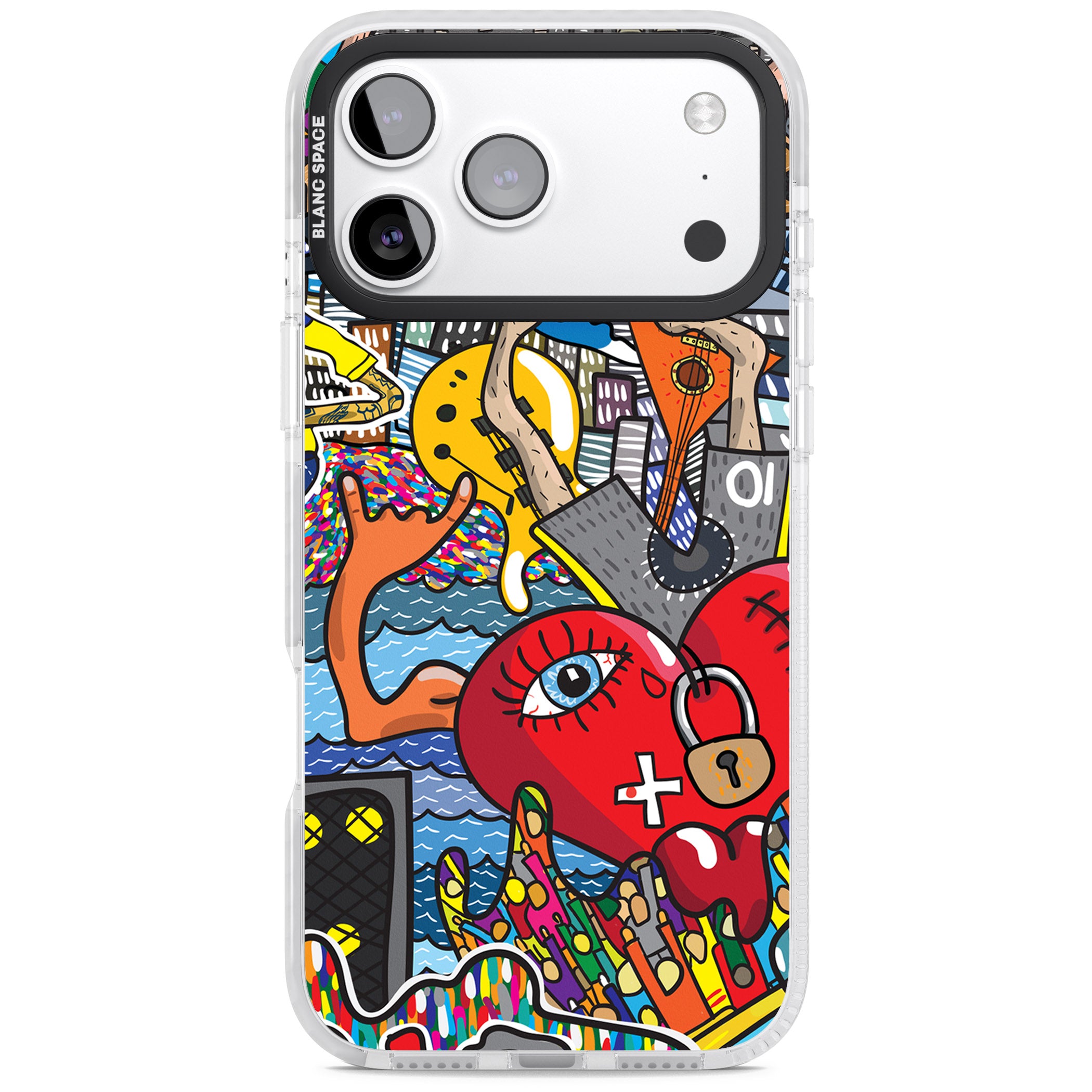 Crowd Tsunami iPhone 17 Pro Impact Pro Clear Phone Case