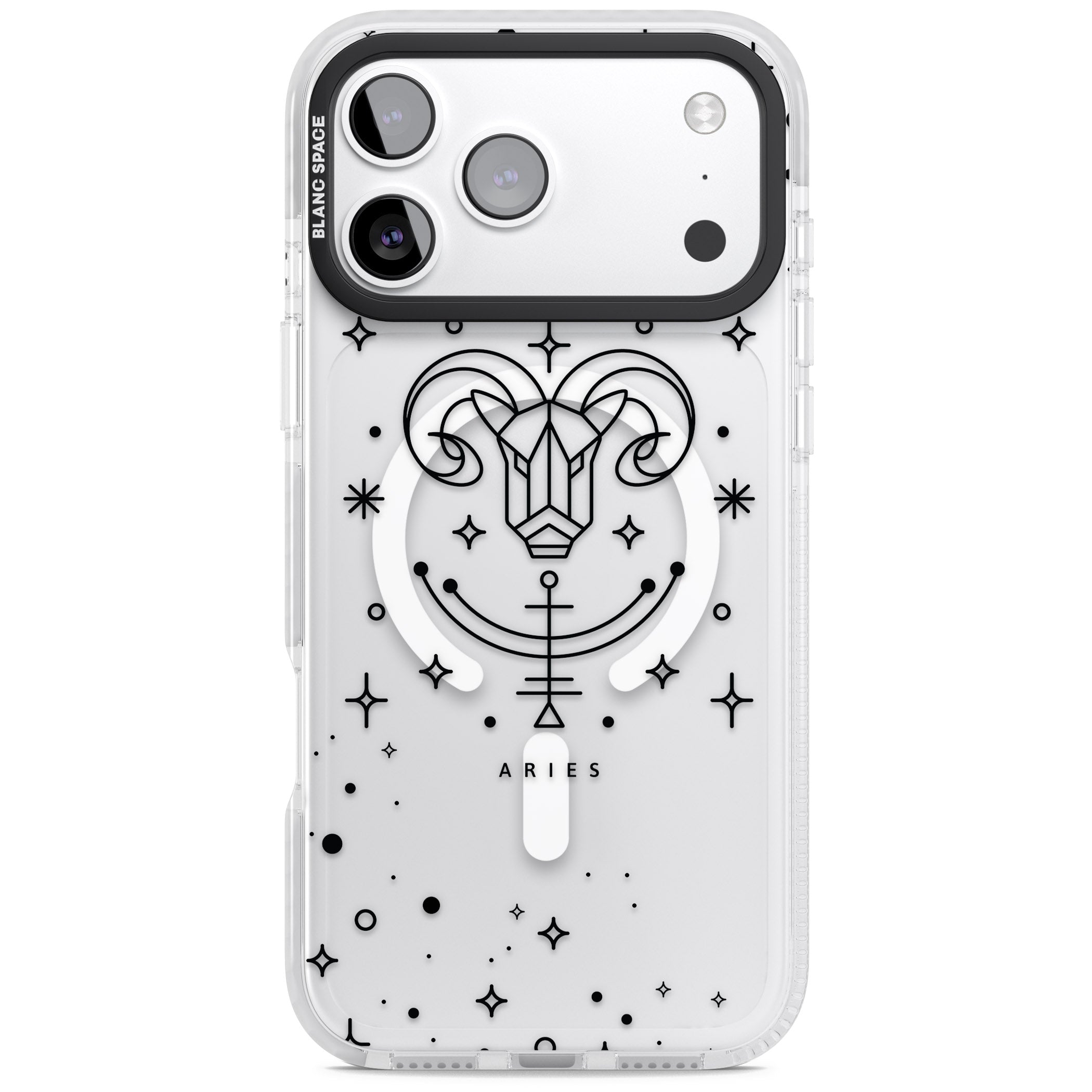 Aries Emblem iPhone 17 Pro Impact Pro Clear Phone Case