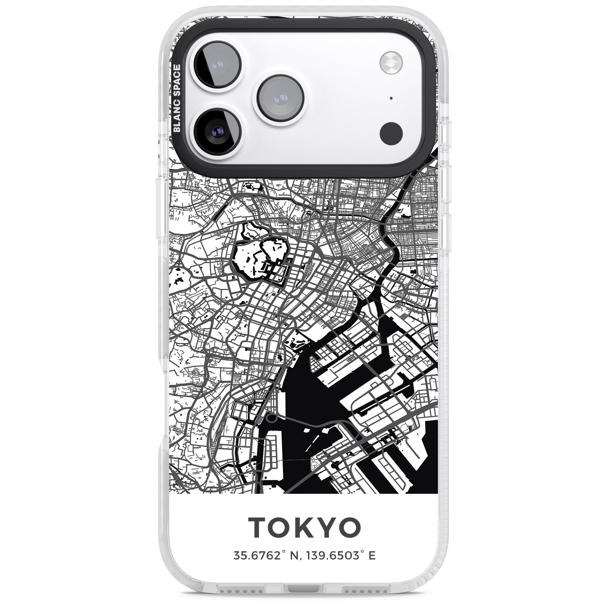 Tokyo Map iPhone 17 Pro Impact Clear Phone Case