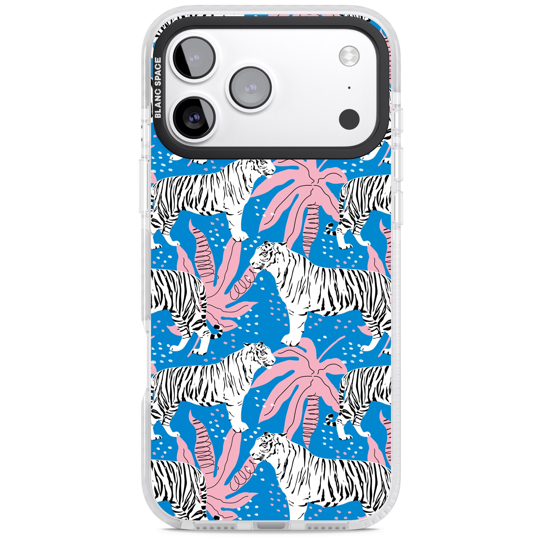 Bengal Blues iPhone 17 Pro Impact Clear Phone Case