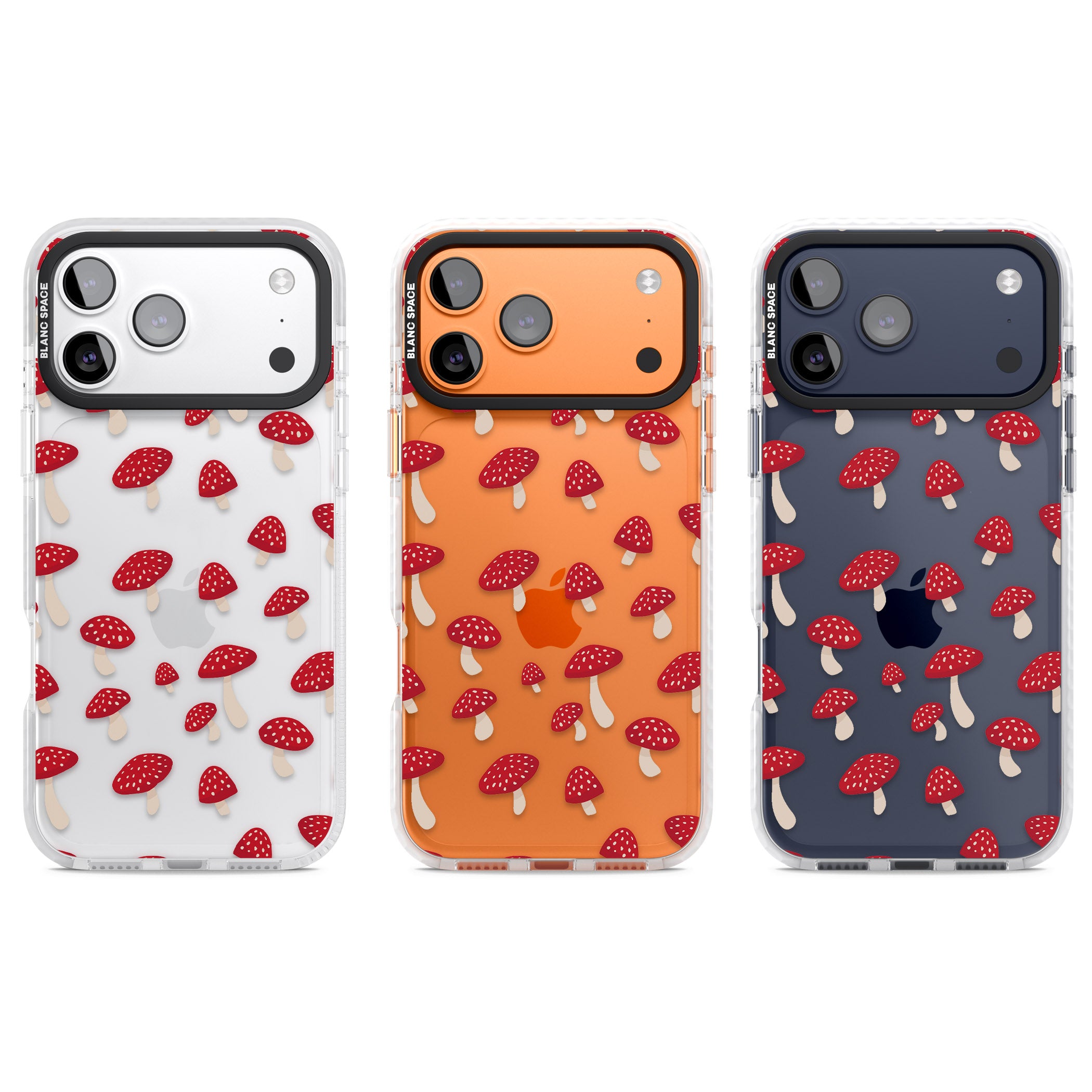 Magical Mushroom Pattern iPhone 17 Pro Impact Clear Phone Case APT Impact Protection