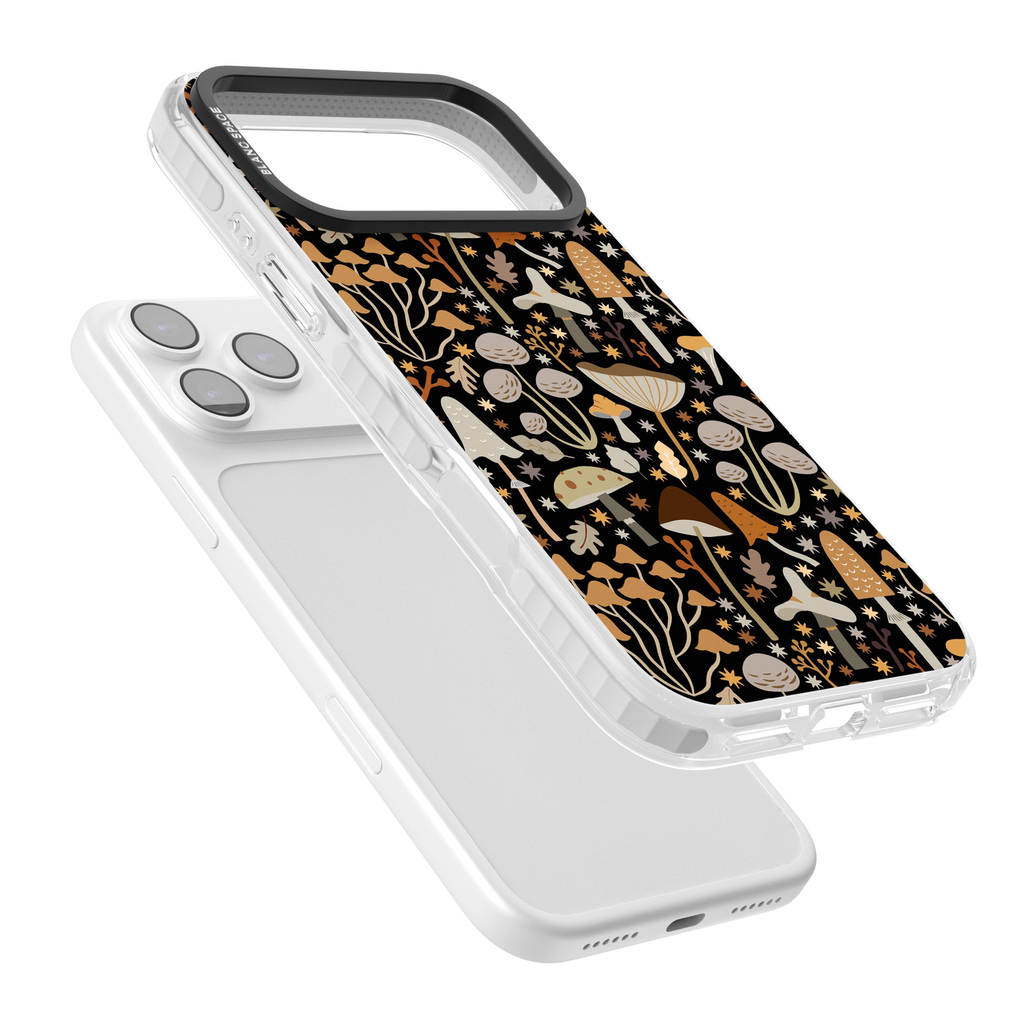 Mushroom Dream Pattern iPhone 17 Pro Impact Clear Phone Case Colours