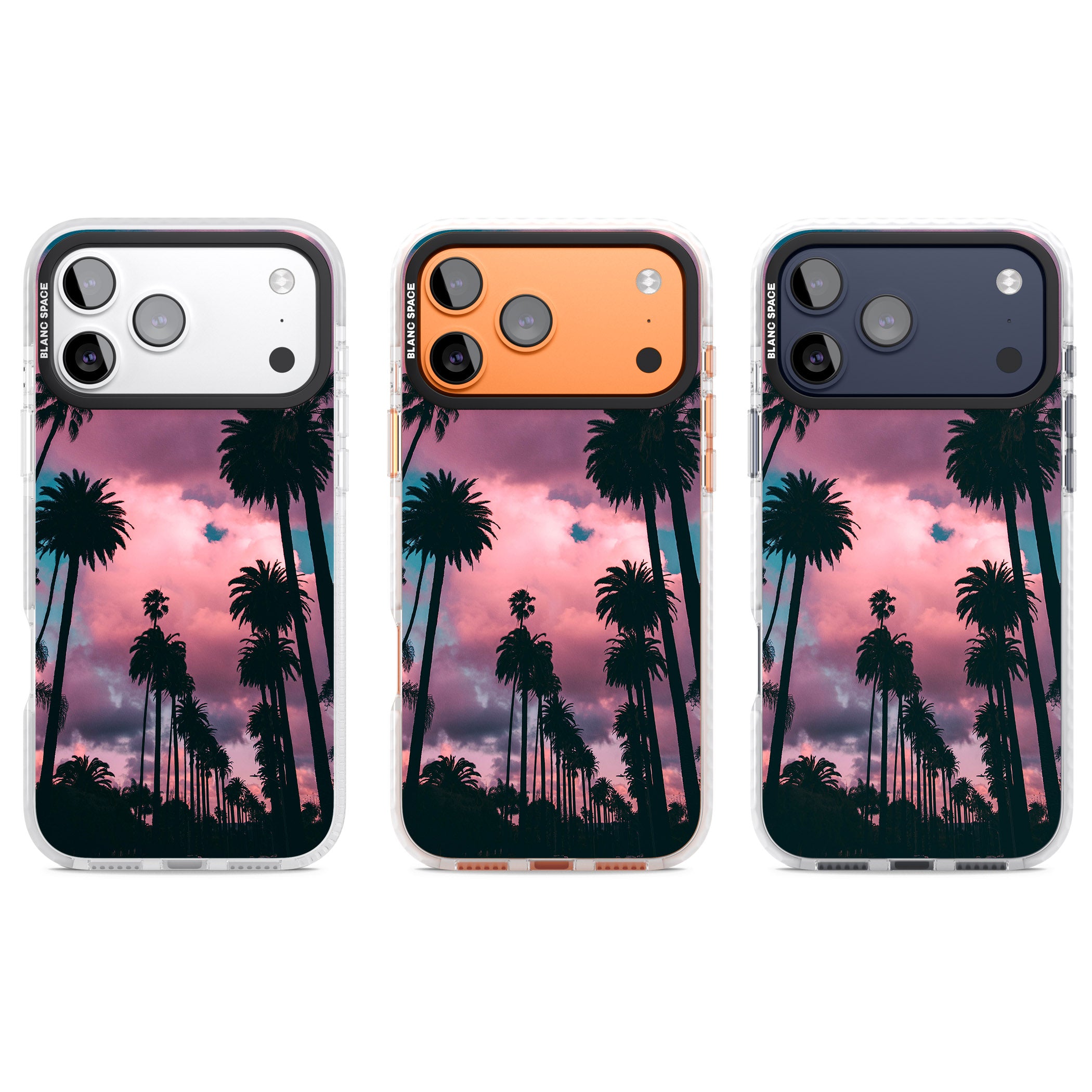 Sunset Palms iPhone 17 Pro Impact Clear Phone Case APT Impact Protection