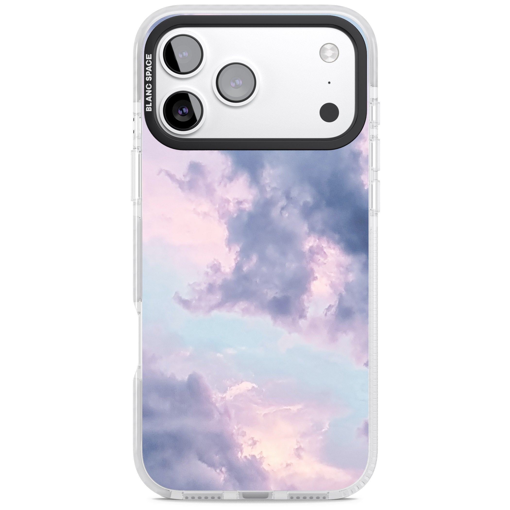 Pastel Sky Clouds iPhone 17 Pro Impact Clear Phone Case
