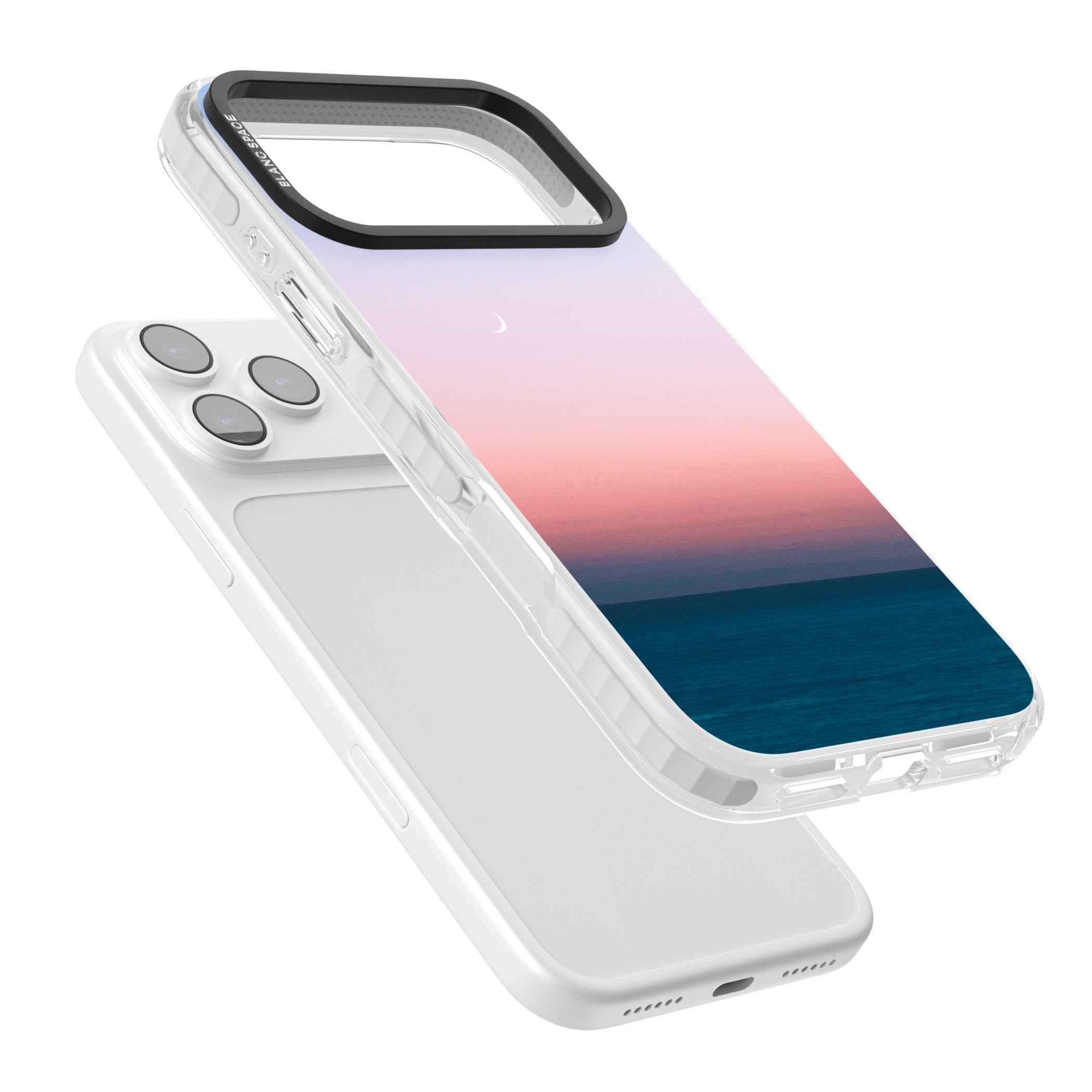 Pastel Ocean Sunset iPhone 17 Pro Impact Clear Phone Case Colours