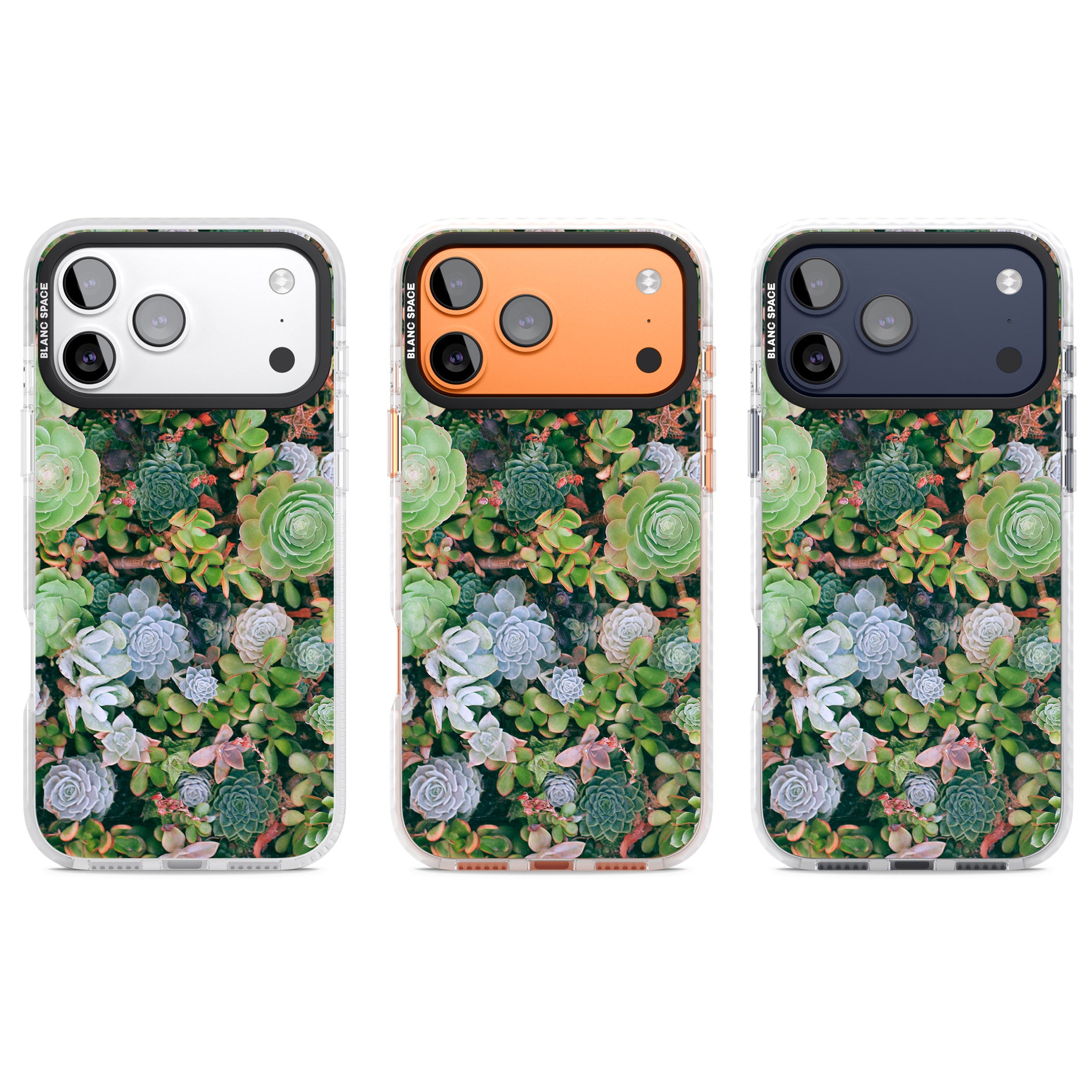 Succulent Garden iPhone 17 Pro Impact Clear Phone Case APT Impact Protection