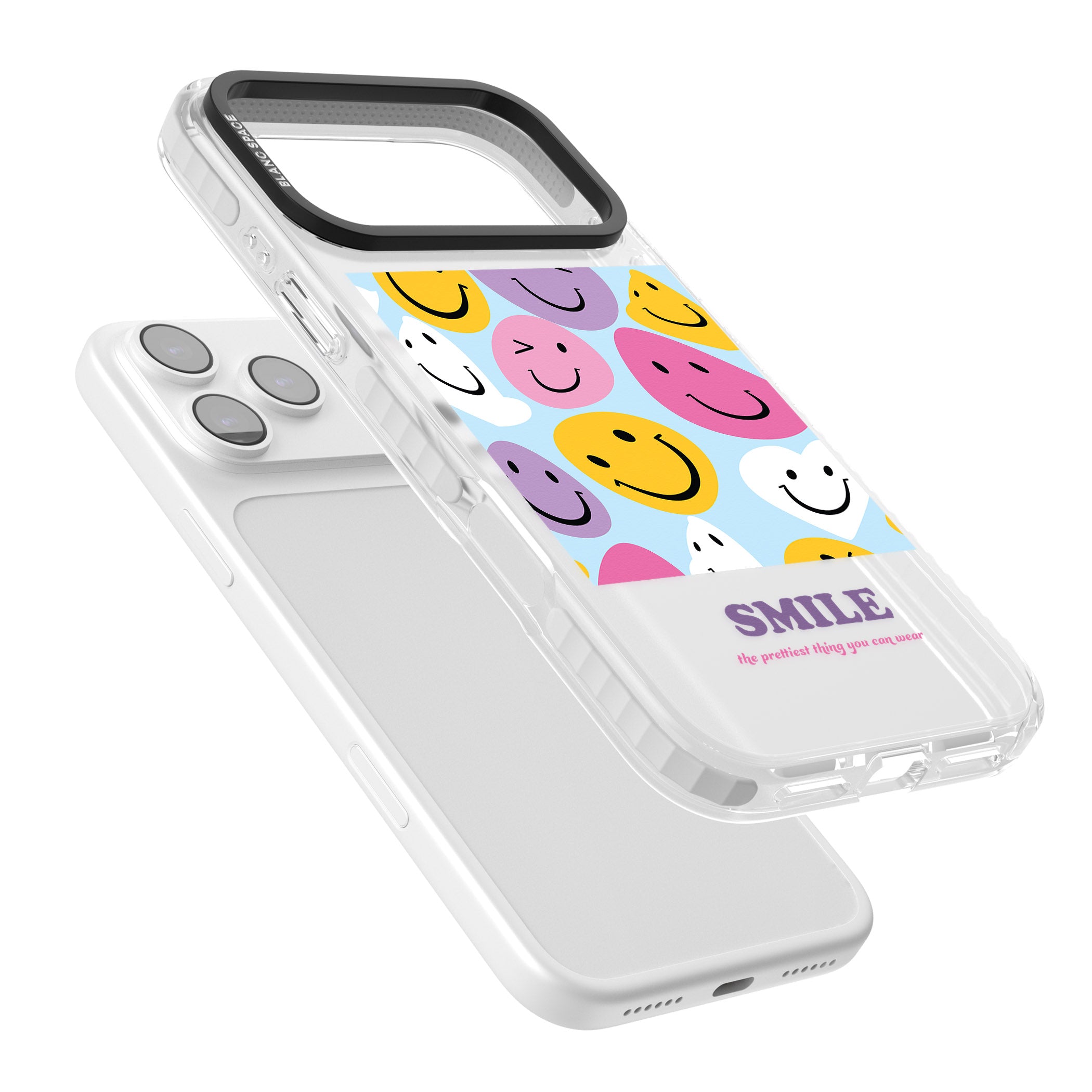 A Smile iPhone 17 Pro Impact Clear Phone Case Colours