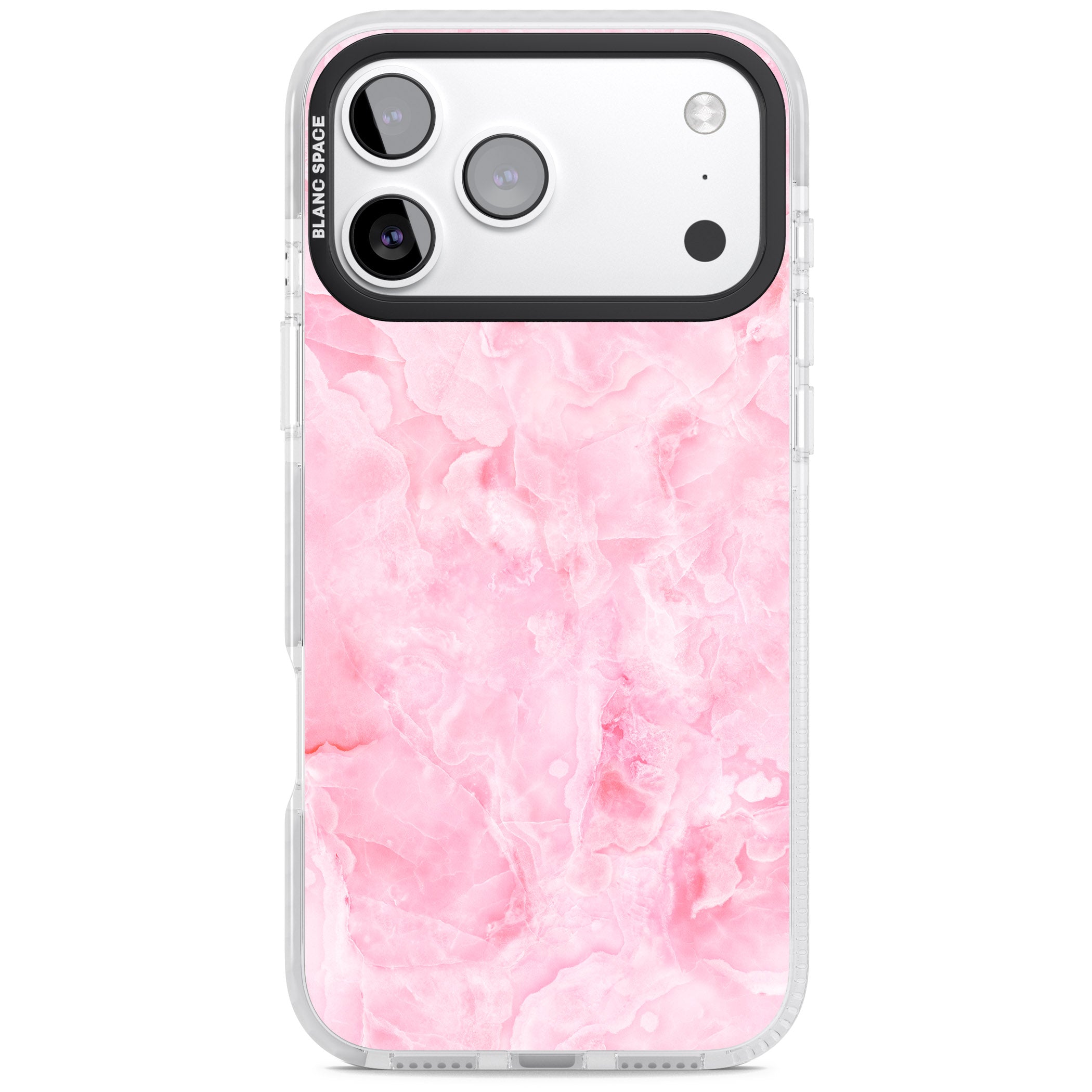Pink Onyx Marble iPhone 17 Pro Impact Clear Phone Case