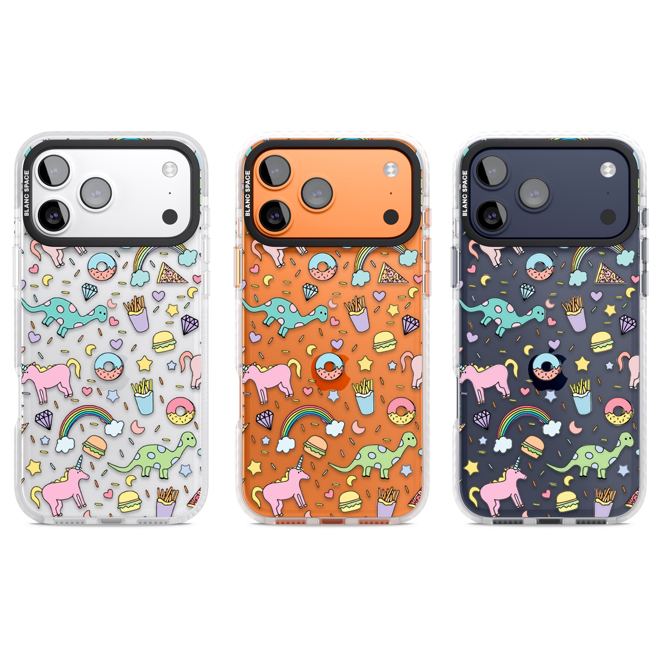 Cute Pattern iPhone 17 Pro Impact Clear Phone Case APT Impact Protection