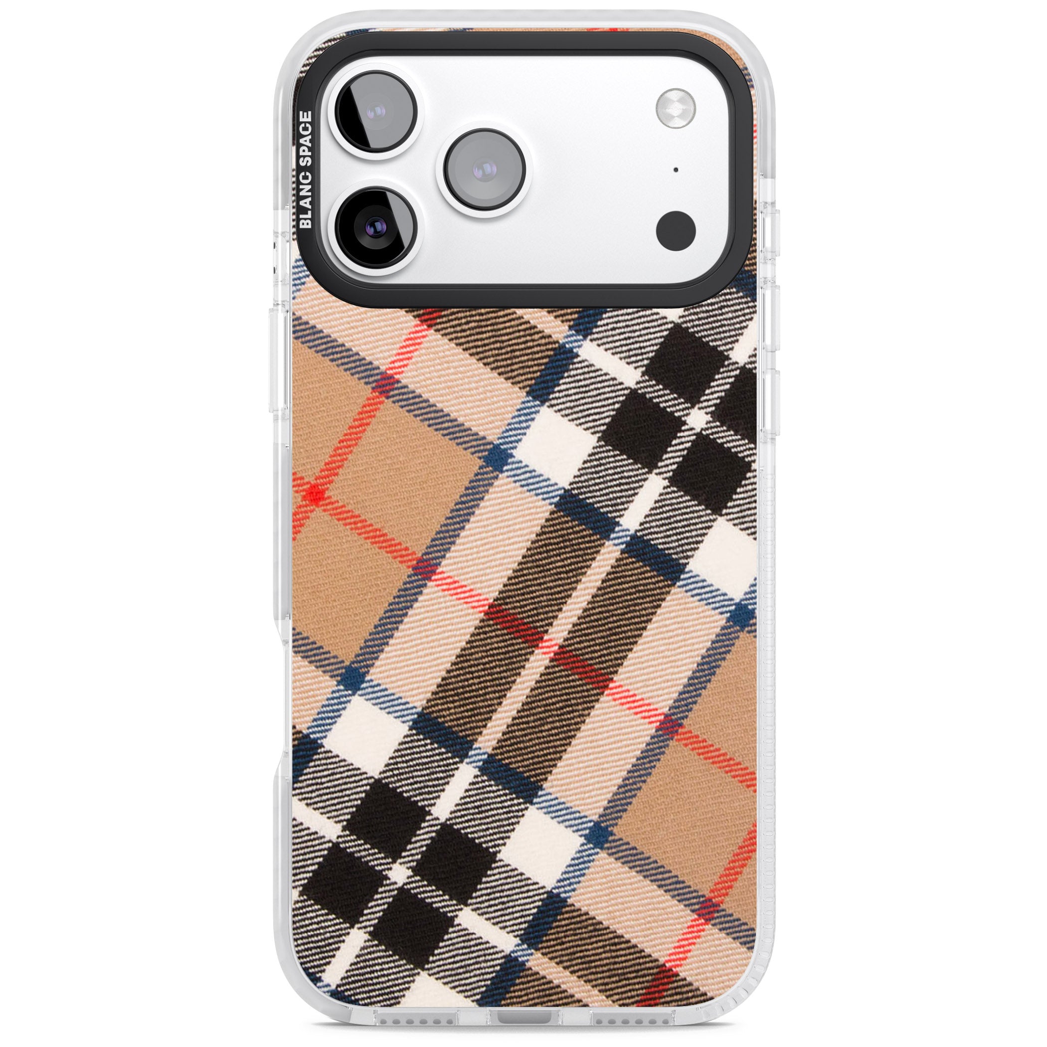 Haymarket Check iPhone 17 Pro Impact Clear Phone Case