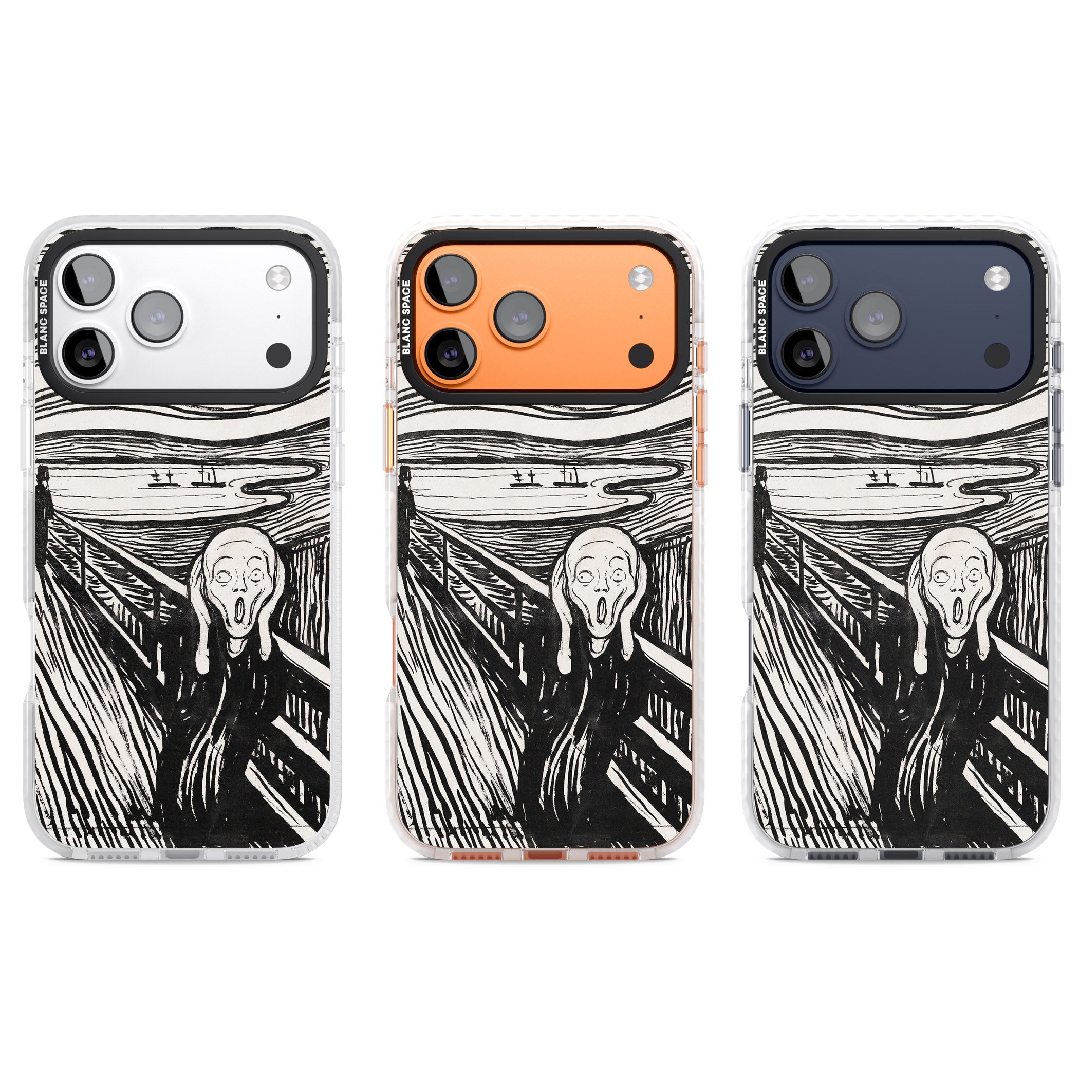 The Scream iPhone 17 Pro Impact Clear Phone Case APT Impact Protection