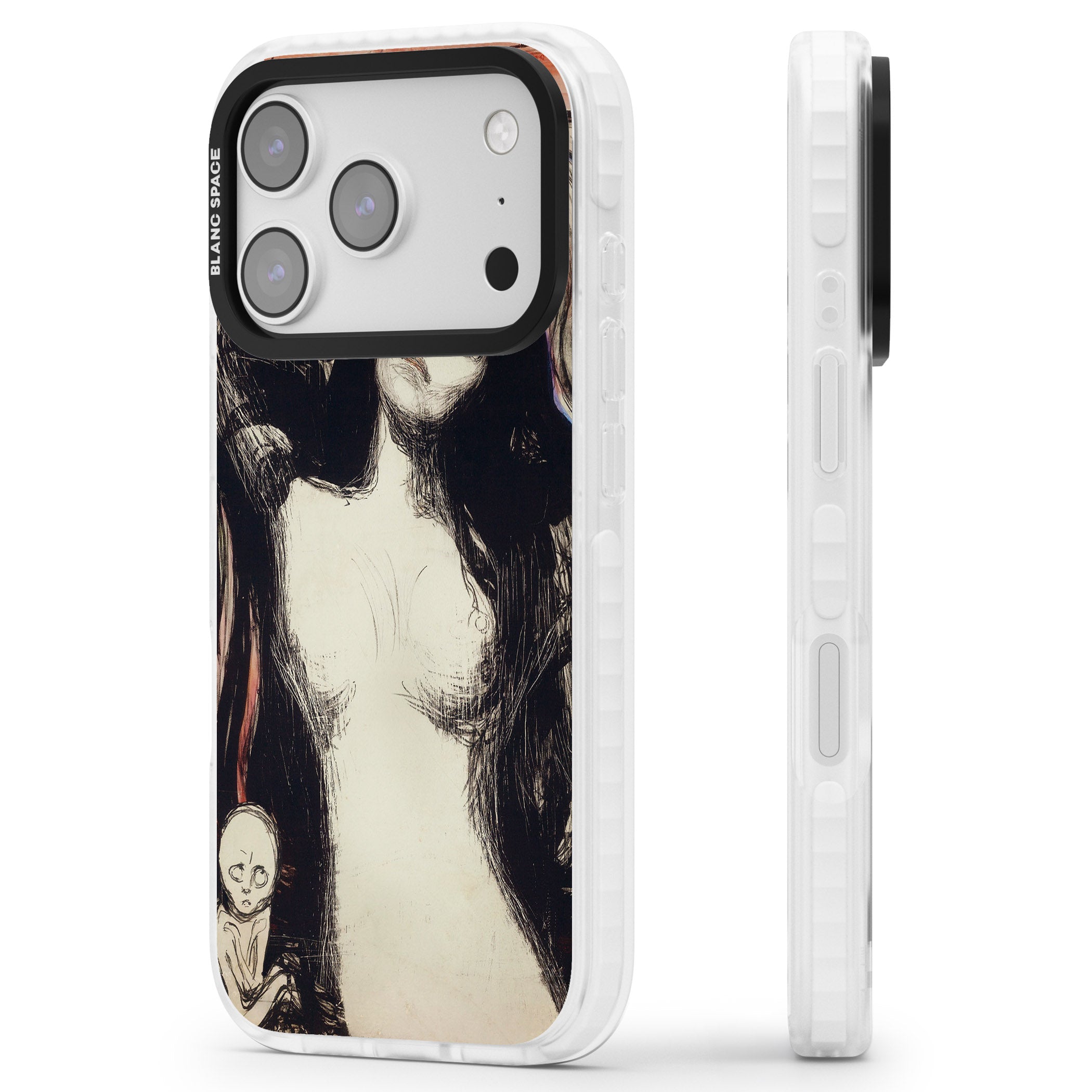 Madonna iPhone 17 Pro Impact Clear Phone Case Side Profile