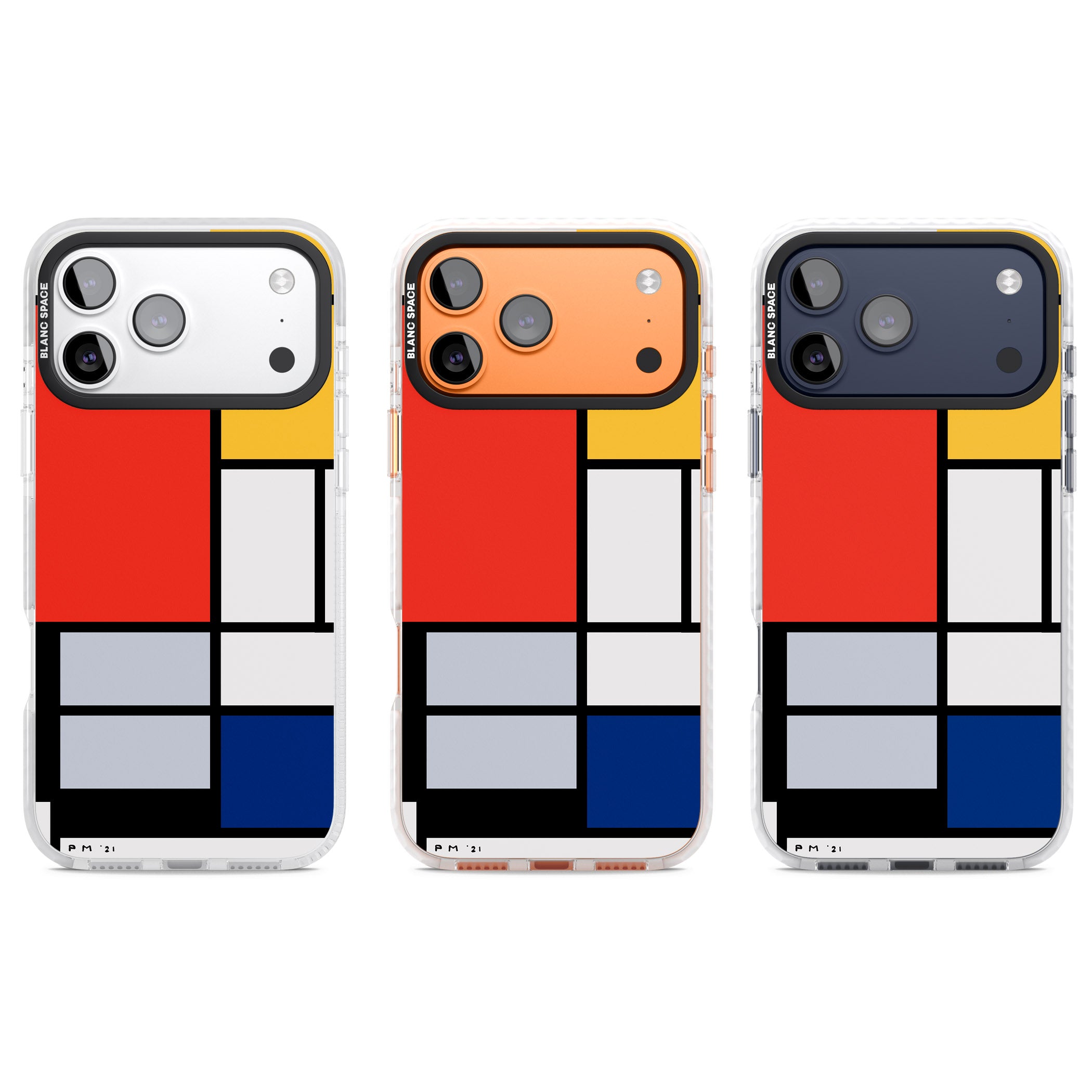 Piet Mondrian'S Composition iPhone 17 Pro Impact Clear Phone Case APT Impact Protection