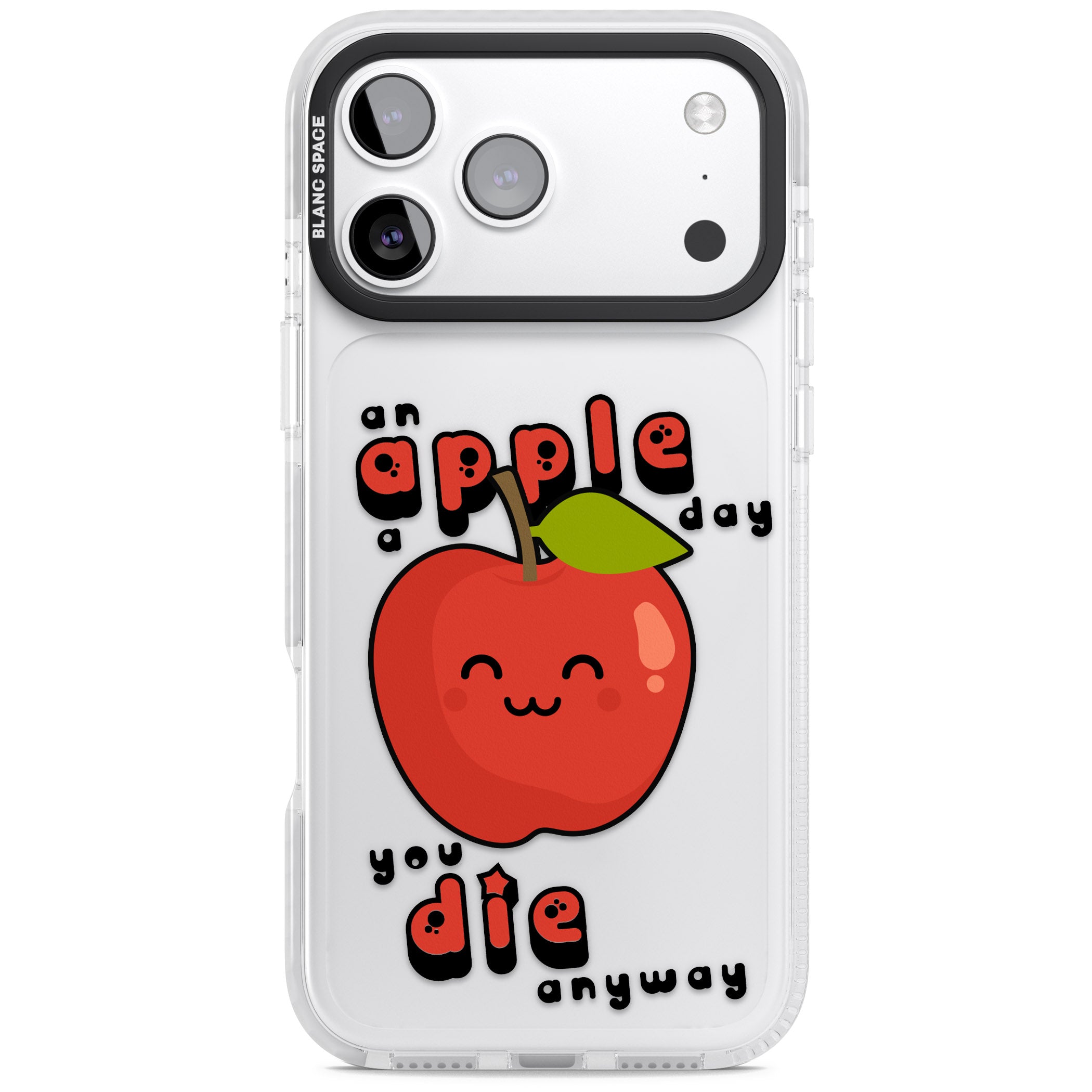 An Apple A Day iPhone 17 Pro Impact Clear Phone Case