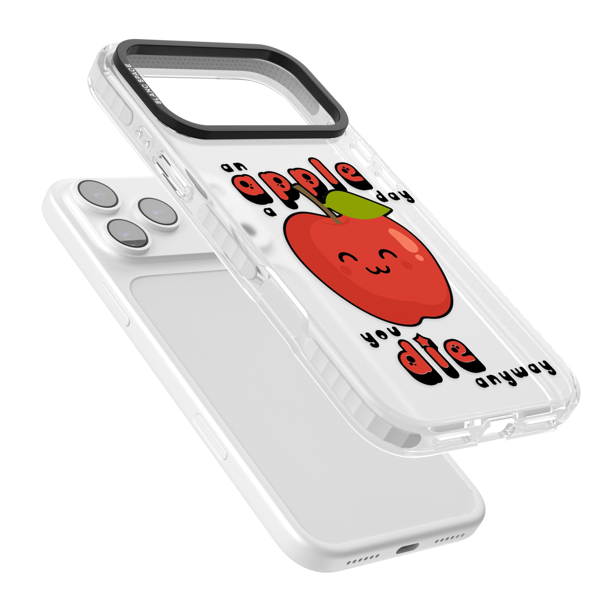An Apple A Day iPhone 17 Pro Impact Clear Phone Case Colours
