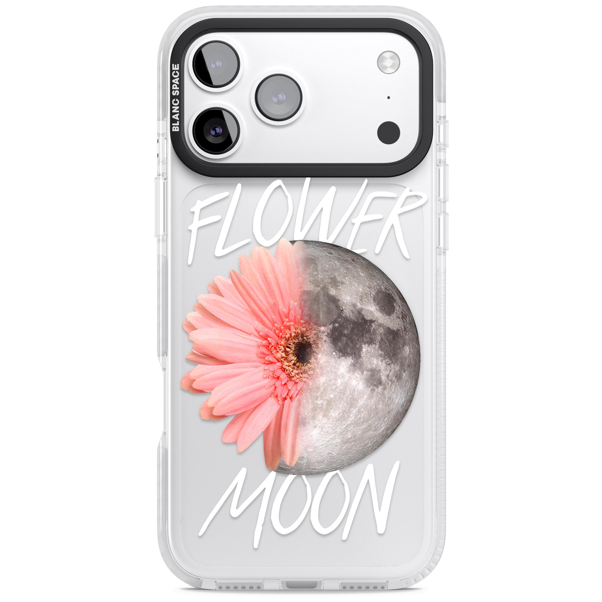 Flower Moon iPhone 17 Pro Impact Clear Phone Case