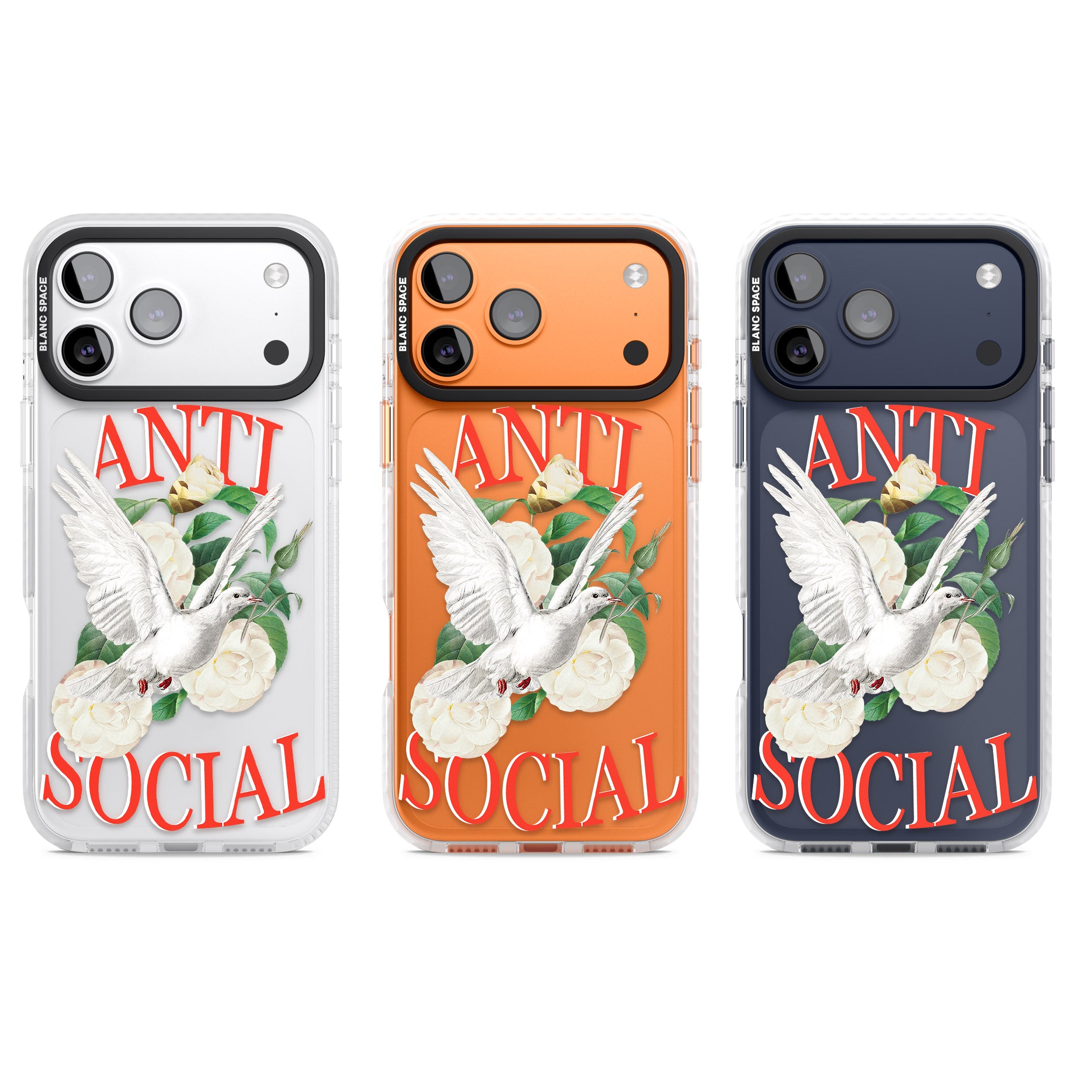 Anti Social iPhone 17 Pro Impact Clear Phone Case APT Impact Protection